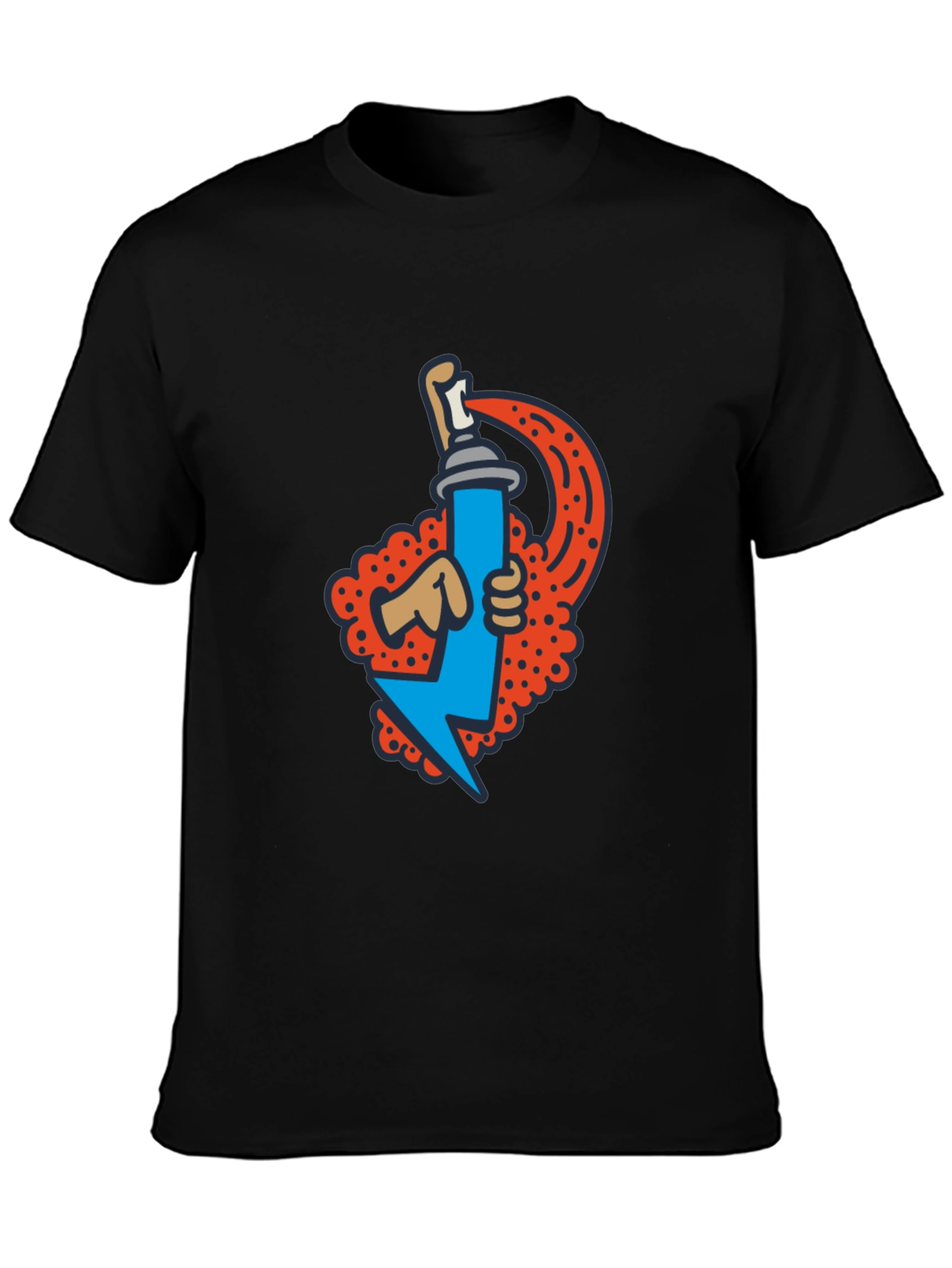 Graffiti Spray Can Graphic Tee - Stylish Streetwear