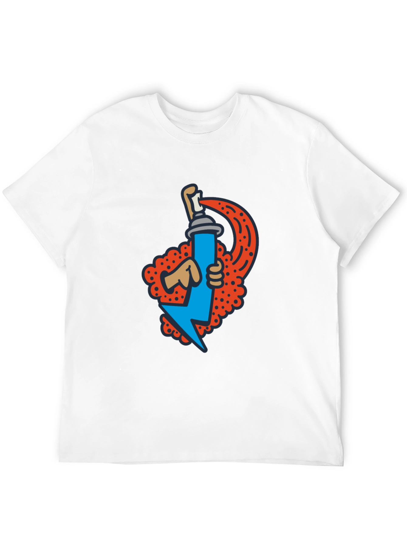 Graffiti Spray Can Graphic Tee - Stylish Streetwear