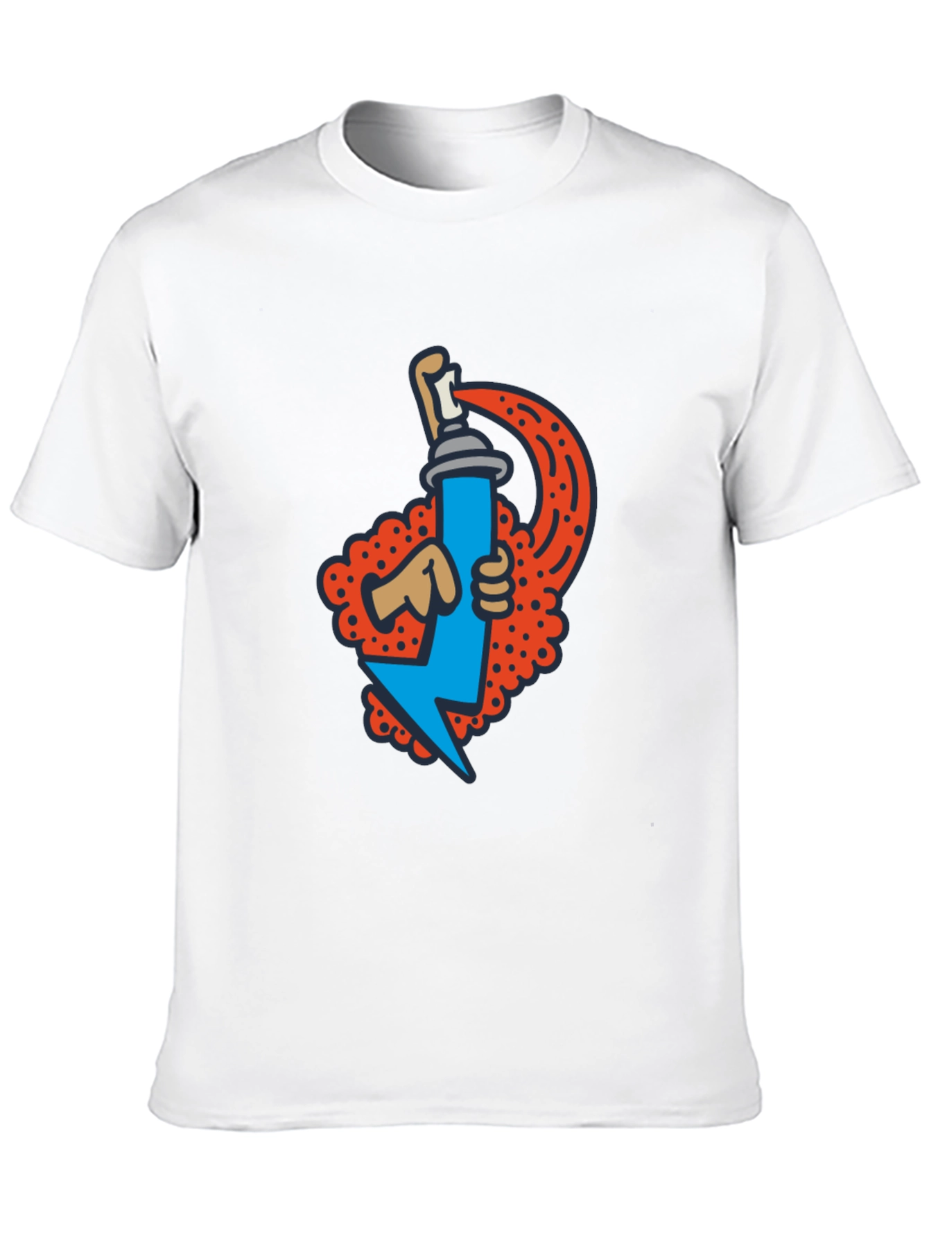 Graffiti Spray Can Graphic Tee - Stylish Streetwear