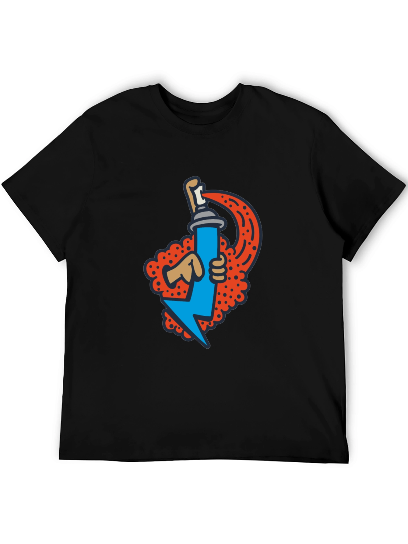 Graffiti Spray Can Graphic Tee - Stylish Streetwear