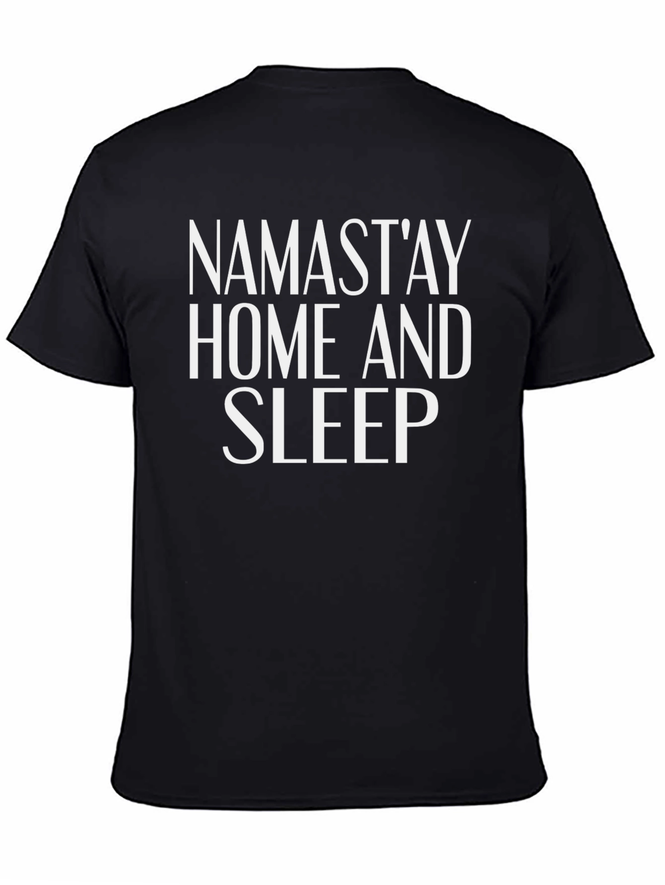 Namastay Home and Sleep T-Shirt - Black