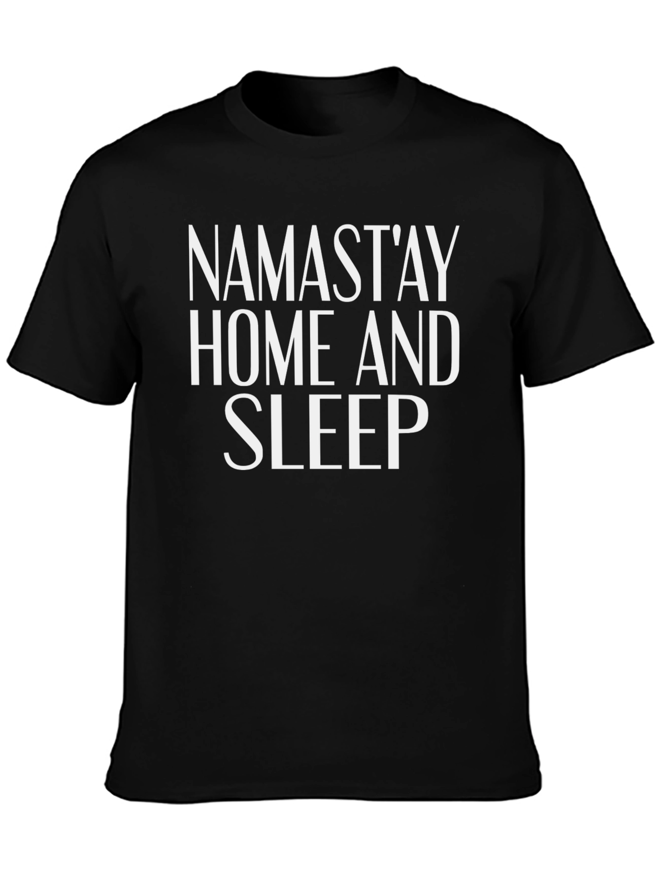 Namastay Home and Sleep T-Shirt - Black