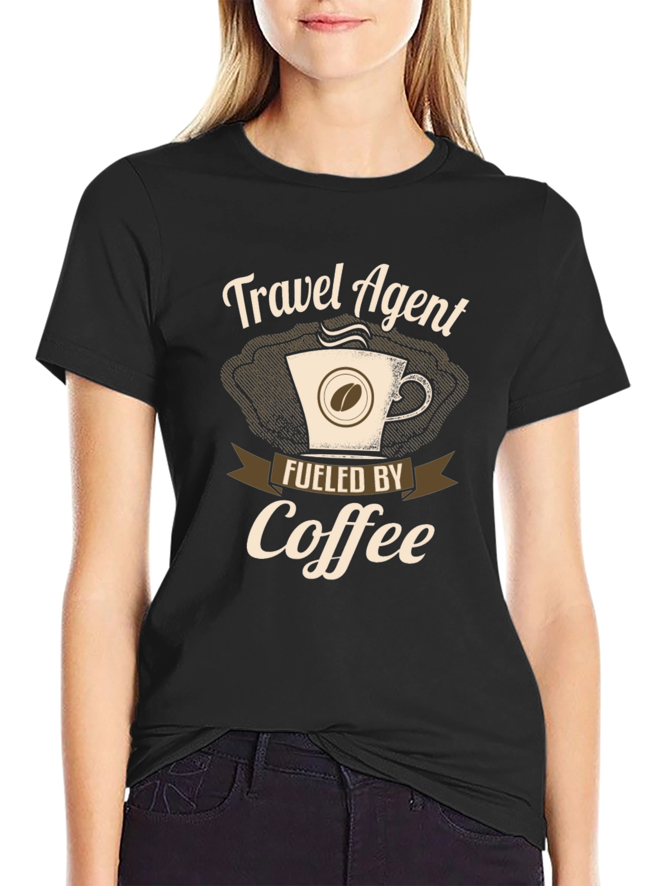 Travel Agent Fueled By Coffee T-Shirt