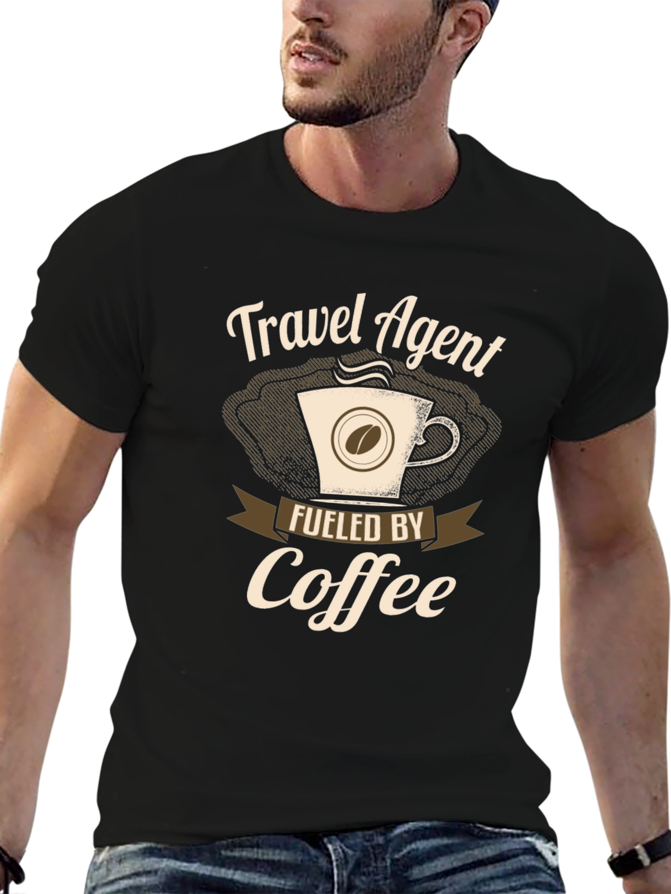 Travel Agent Fueled By Coffee T-Shirt
