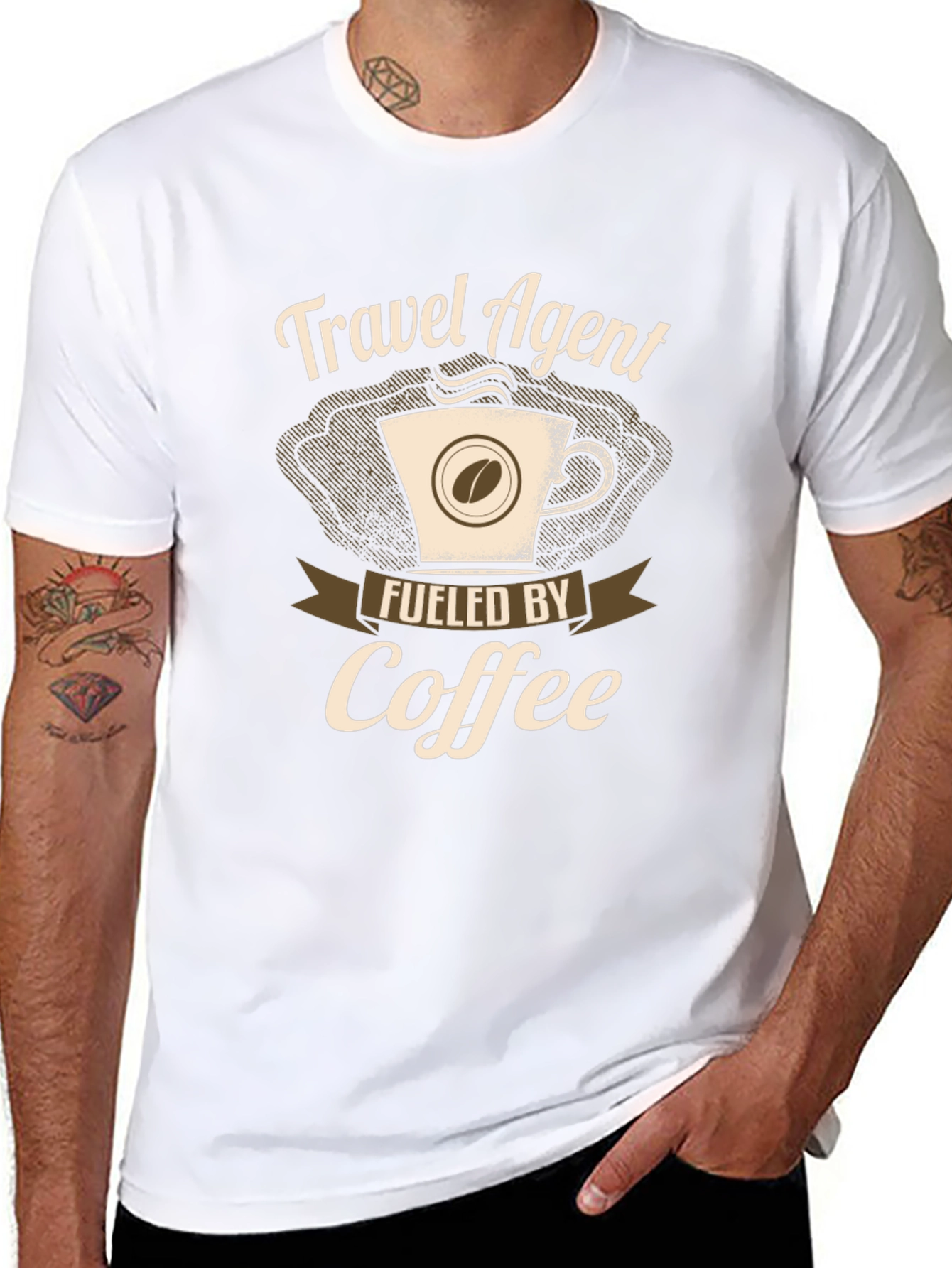 Travel Agent Fueled By Coffee T-Shirt