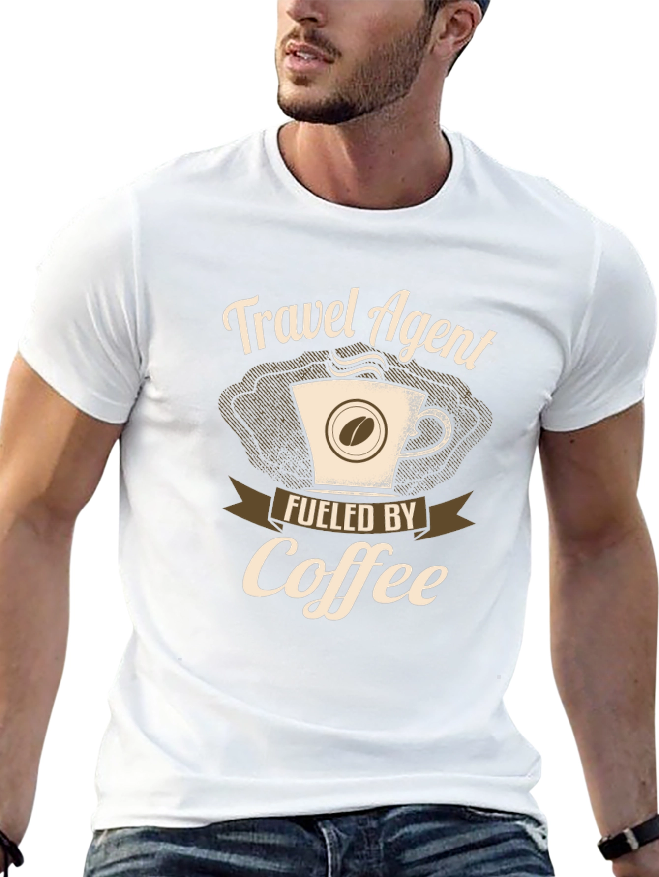 Travel Agent Fueled By Coffee T-Shirt