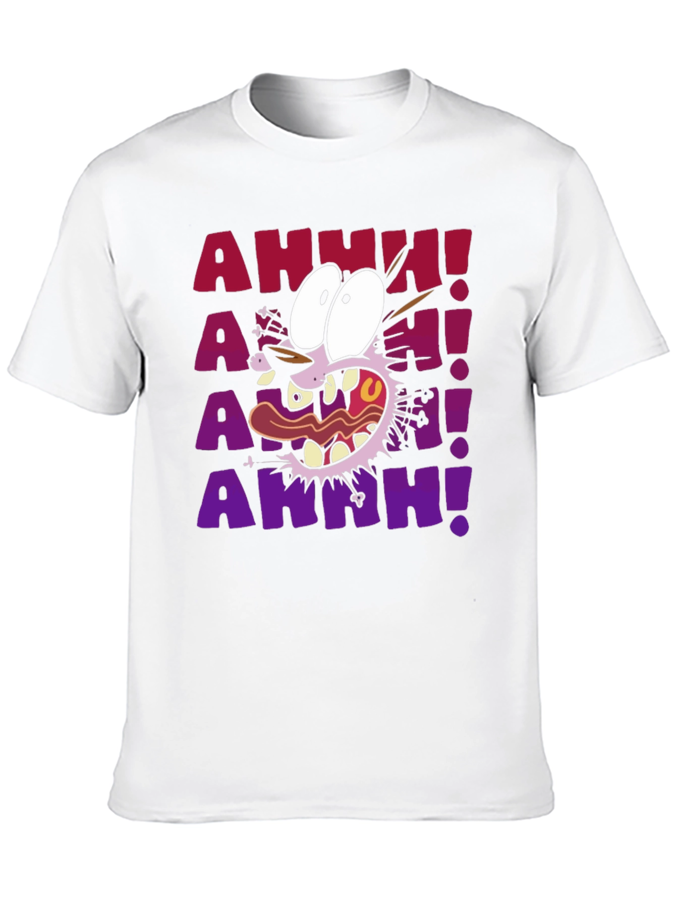 Courage the Cowardly Dog T-Shirt - AAHH! Black Tee
