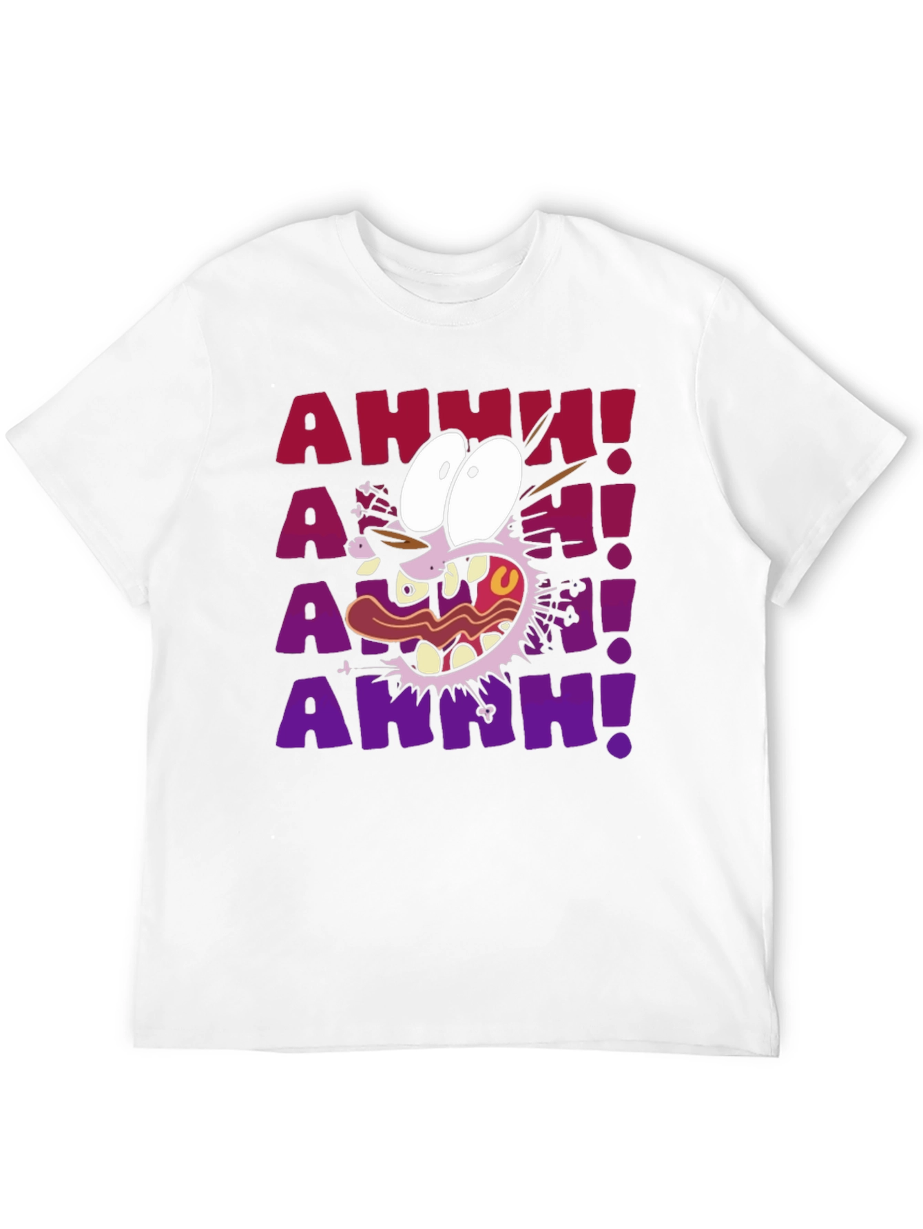 Courage the Cowardly Dog T-Shirt - AAHH! Black Tee
