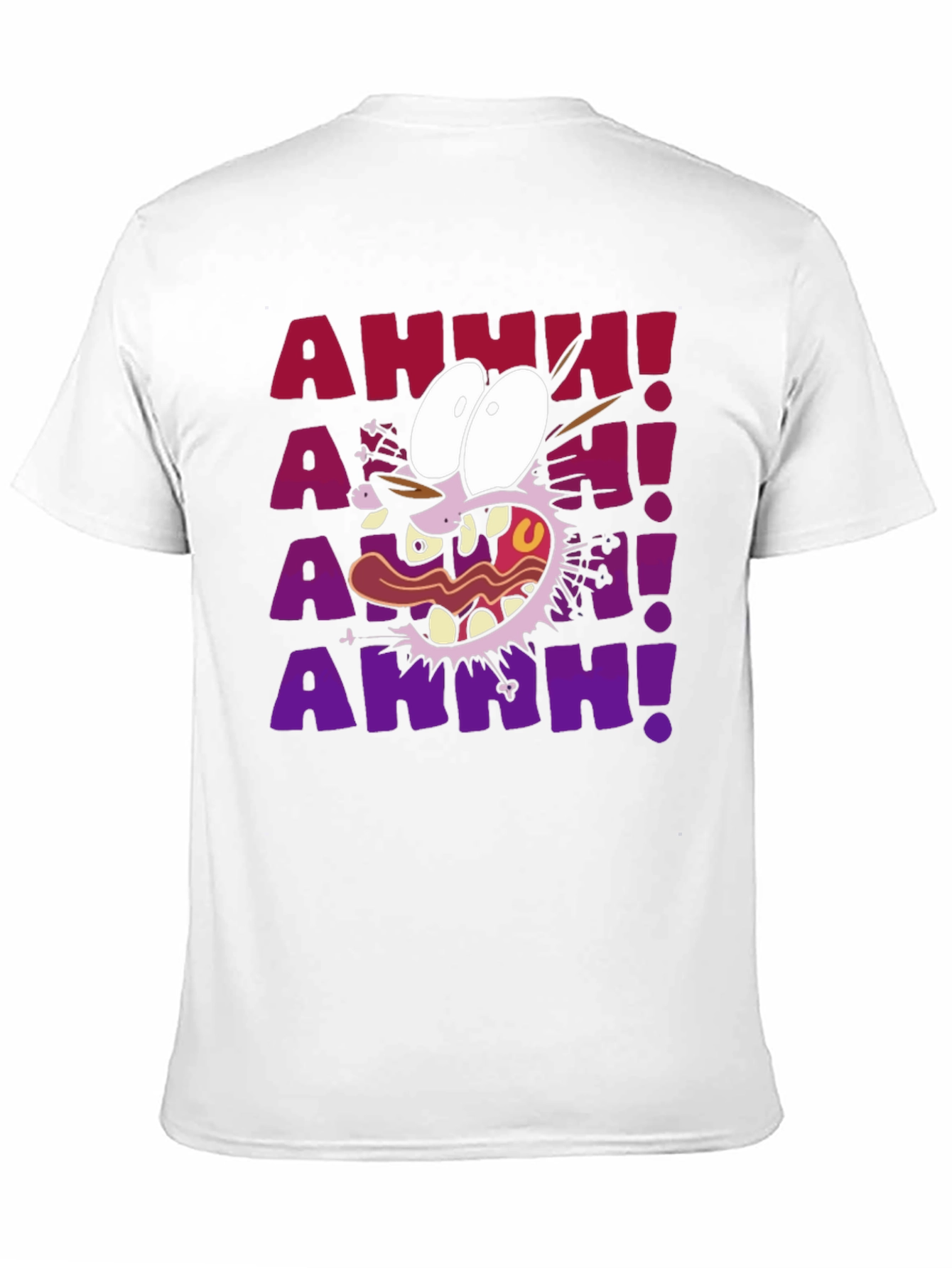 Courage the Cowardly Dog T-Shirt - AAHH! Black Tee