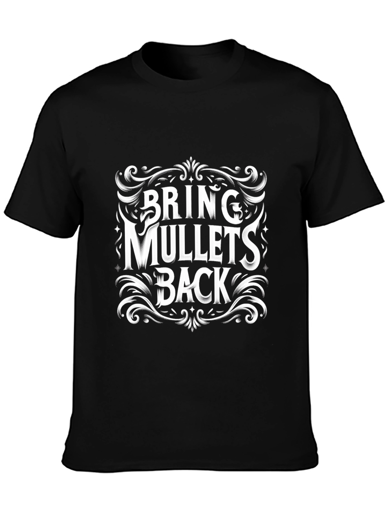 Bring Mullets Back Graphic Tee - Retro Style