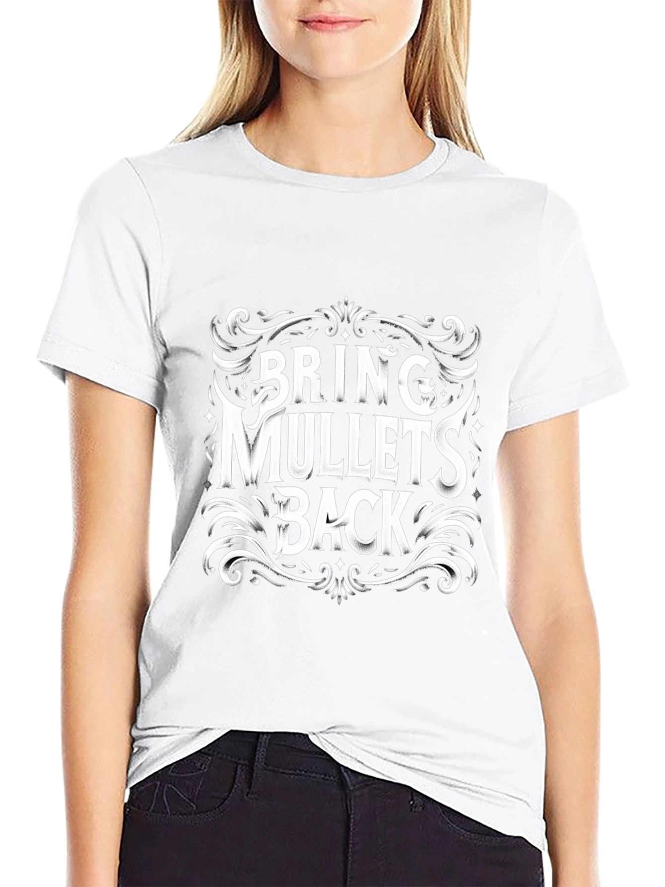 Bring Mullets Back Graphic Tee - Retro Style