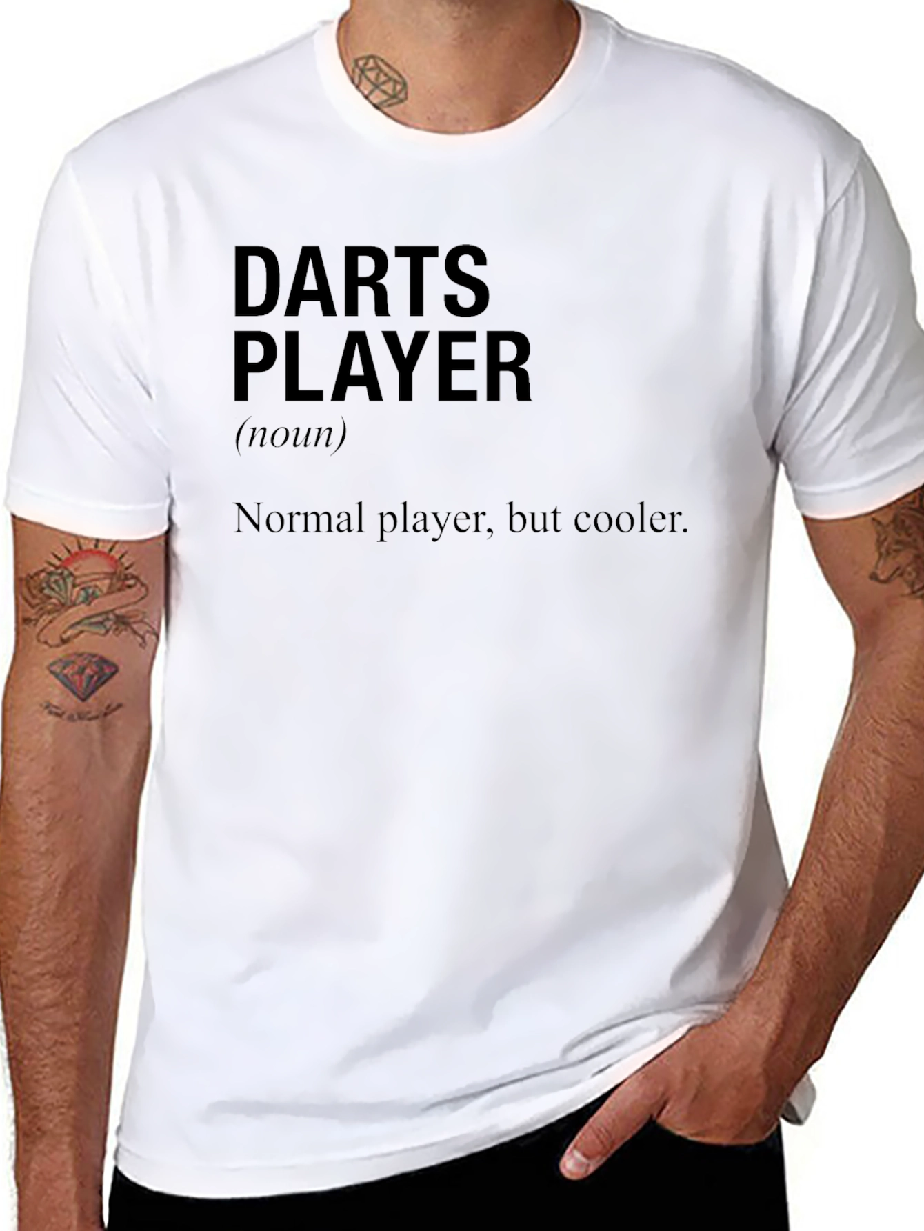 Darts Player Graphic Tee - Cool & Casual