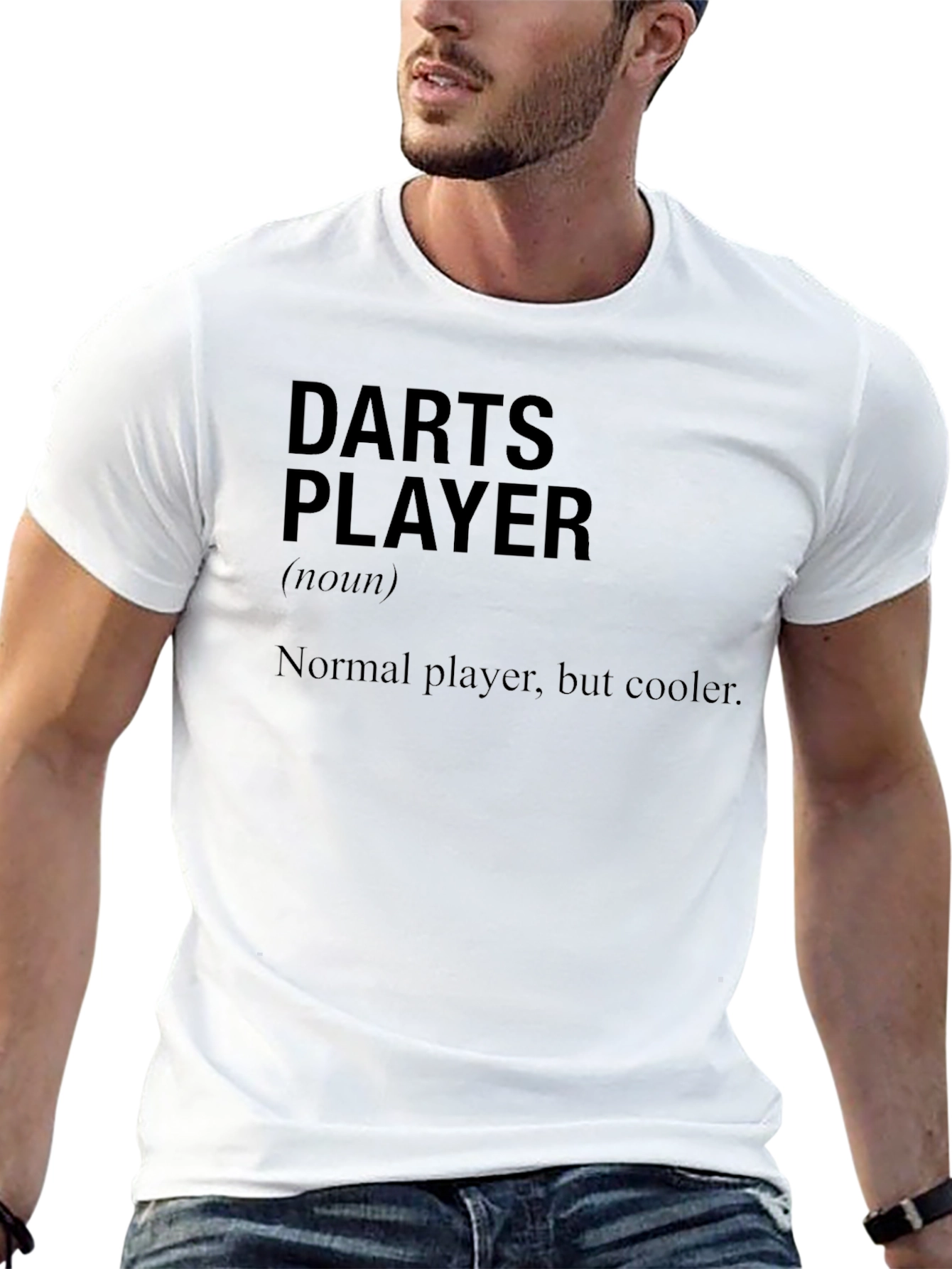 Darts Player Graphic Tee - Cool & Casual