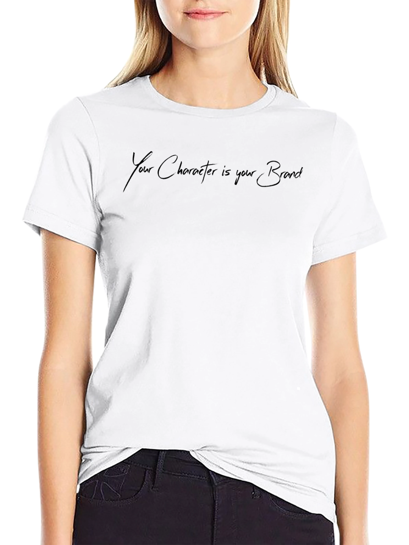 Character is Your Brand Black Graphic Tee