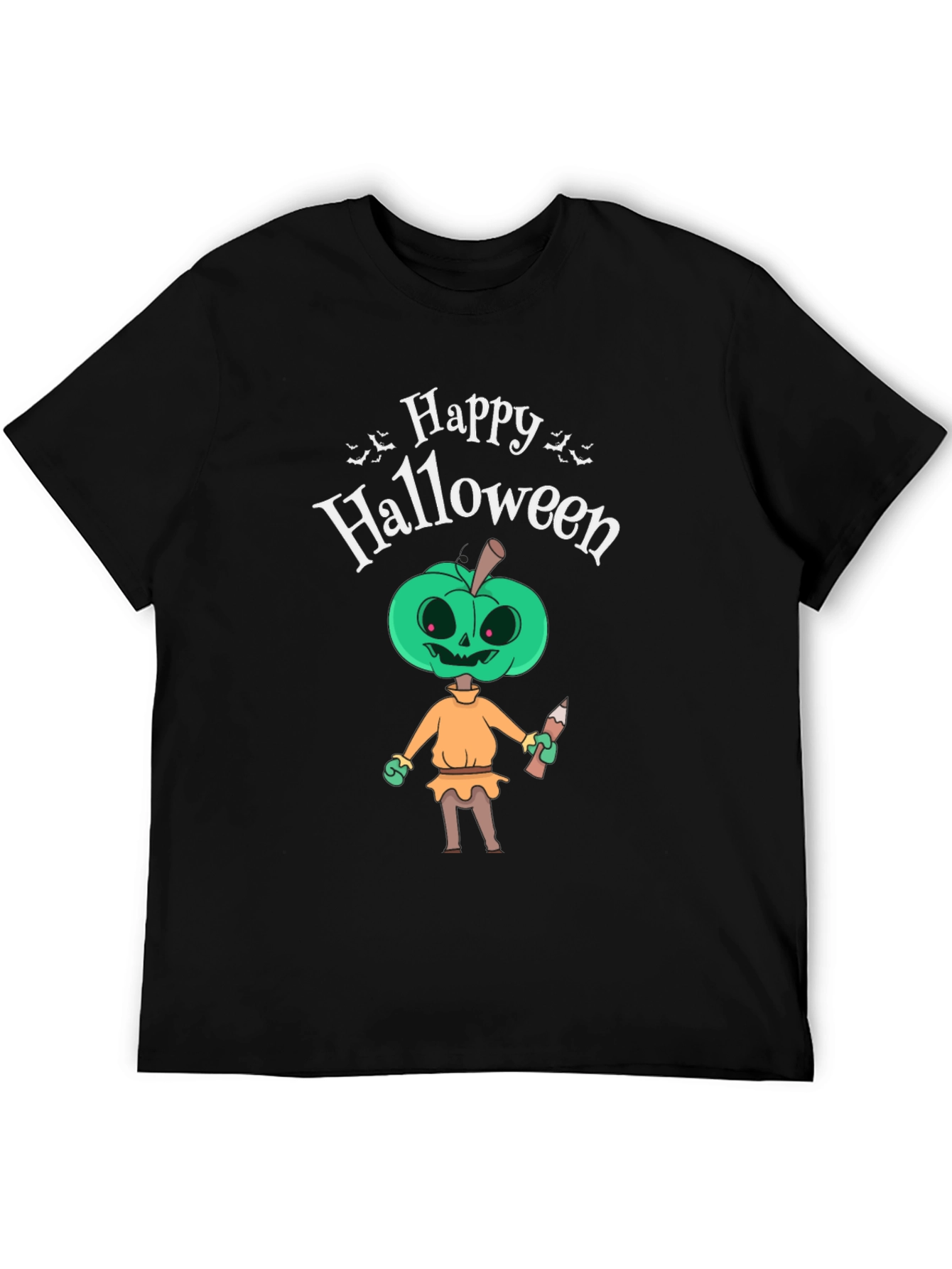 Happy Halloween Pumpkin Man Graphic T-Shirt