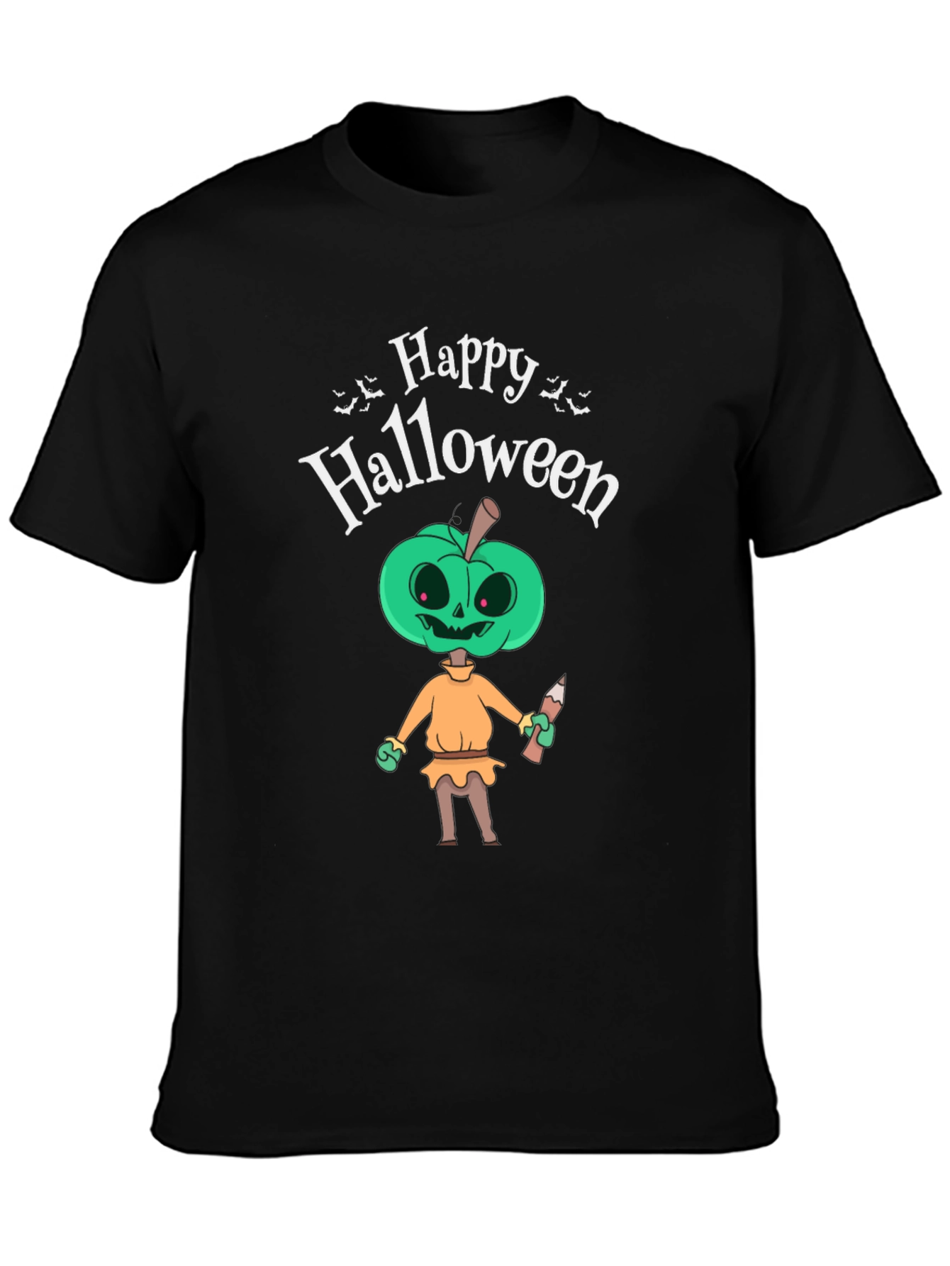 Happy Halloween Pumpkin Man Graphic T-Shirt