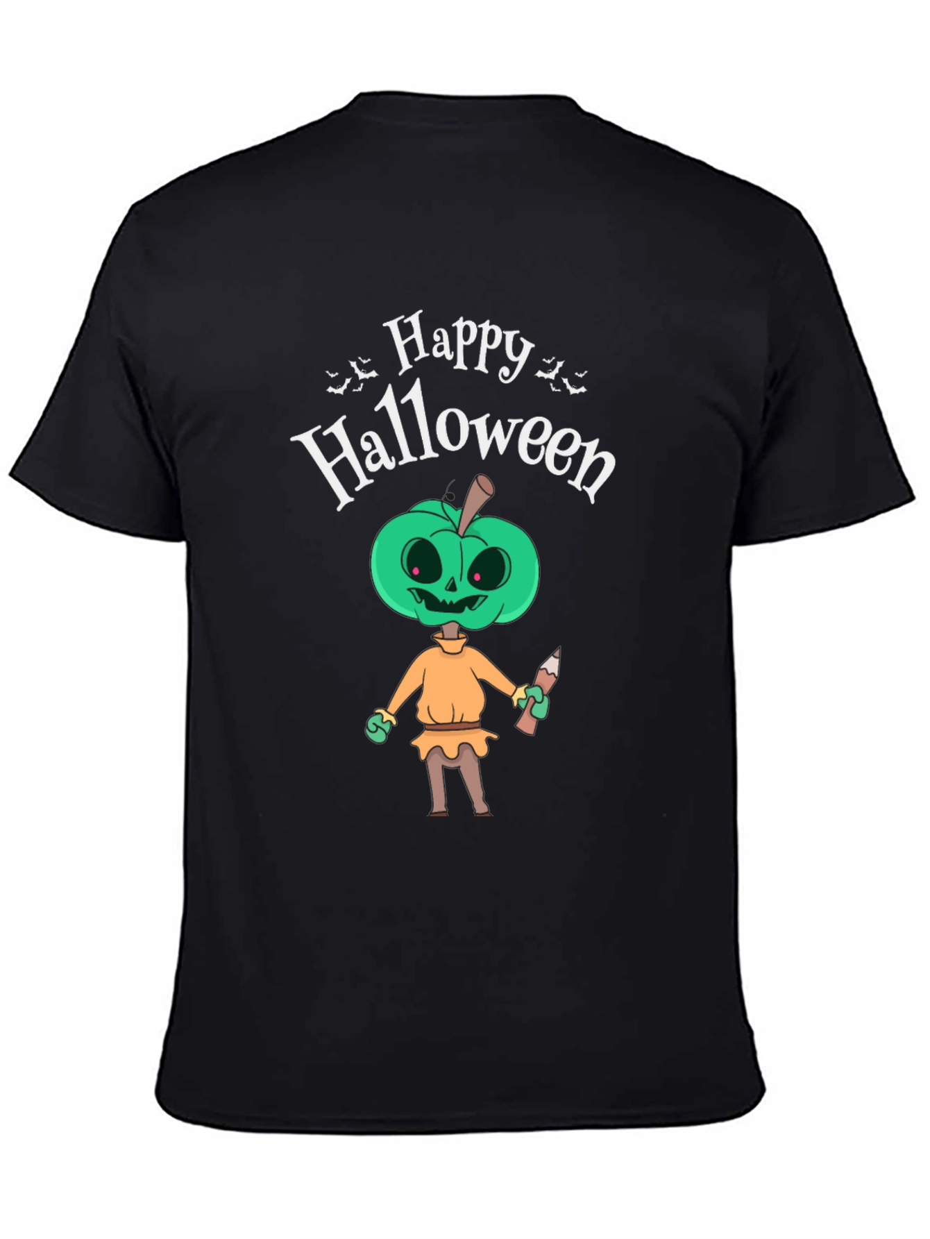 Happy Halloween Pumpkin Man Graphic T-Shirt