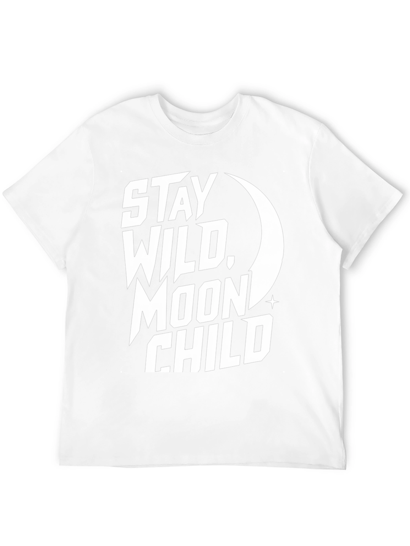 Stay Wild Moon Child Graphic Tee - Black