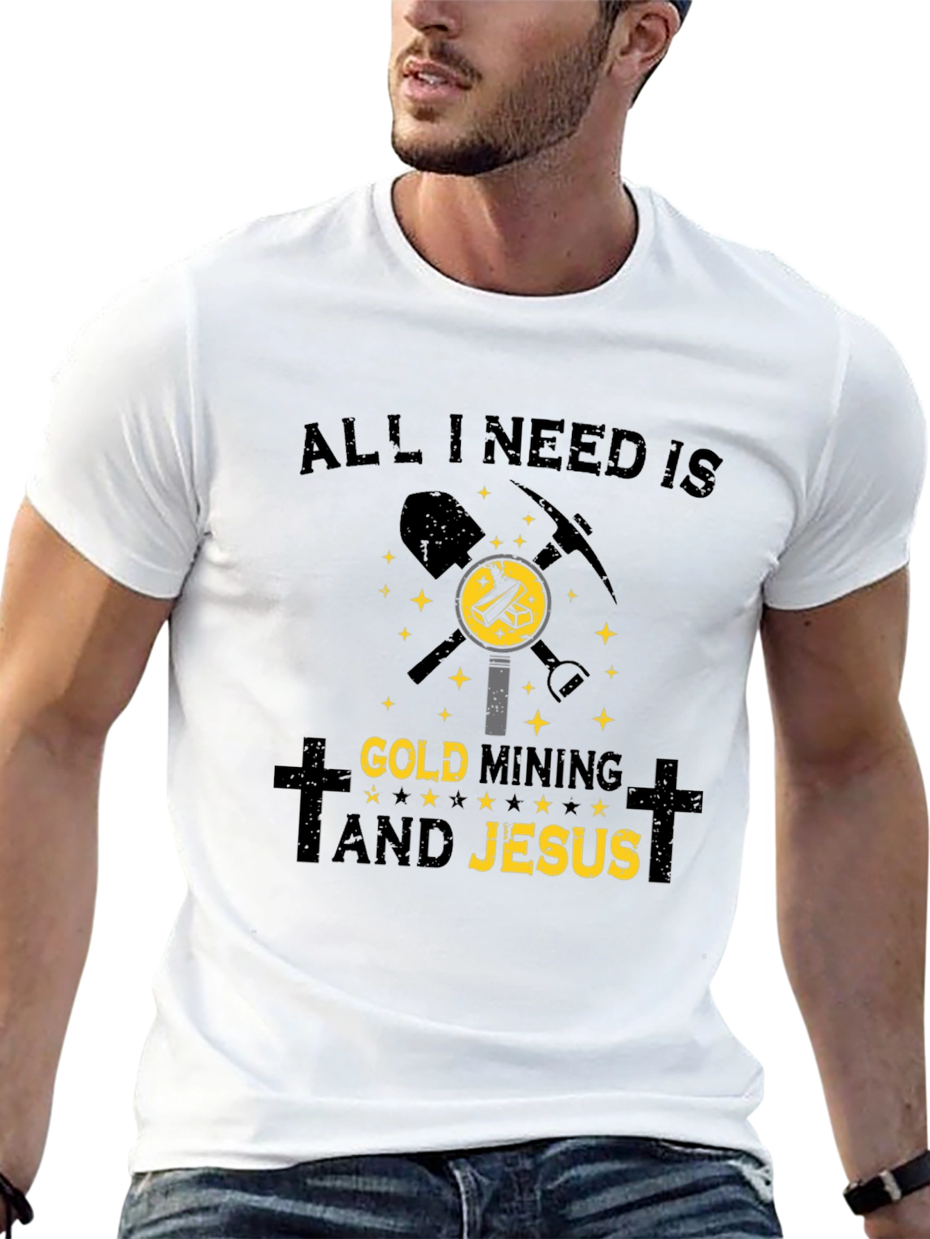 Gold Mining & Jesus T-Shirt