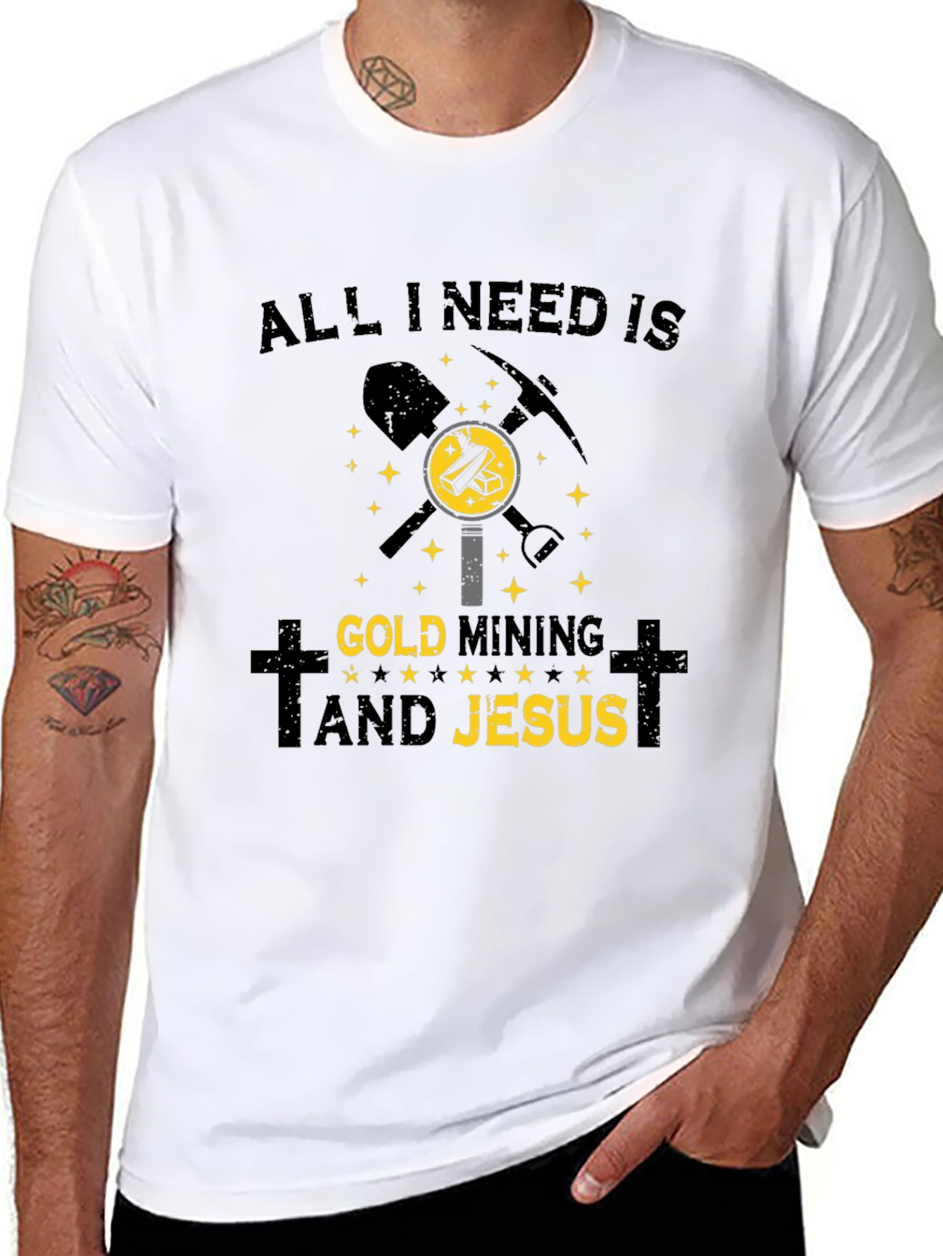 Gold Mining & Jesus T-Shirt