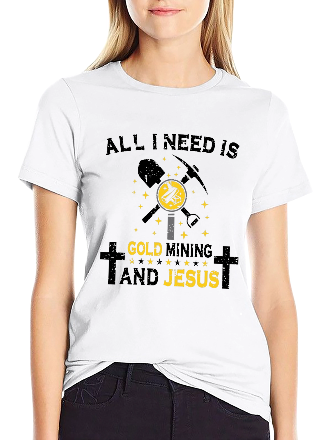 Gold Mining & Jesus T-Shirt