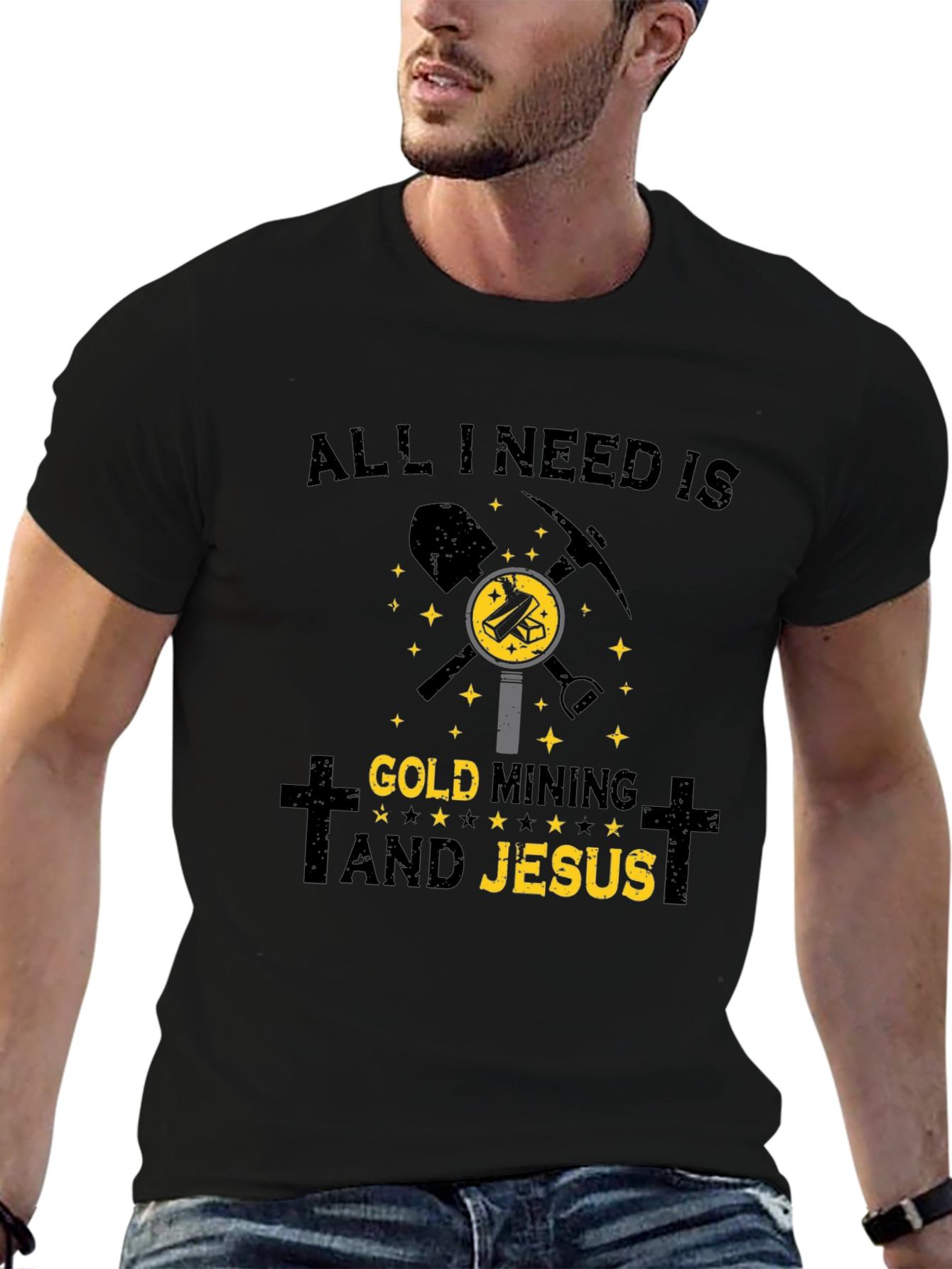 Gold Mining & Jesus T-Shirt