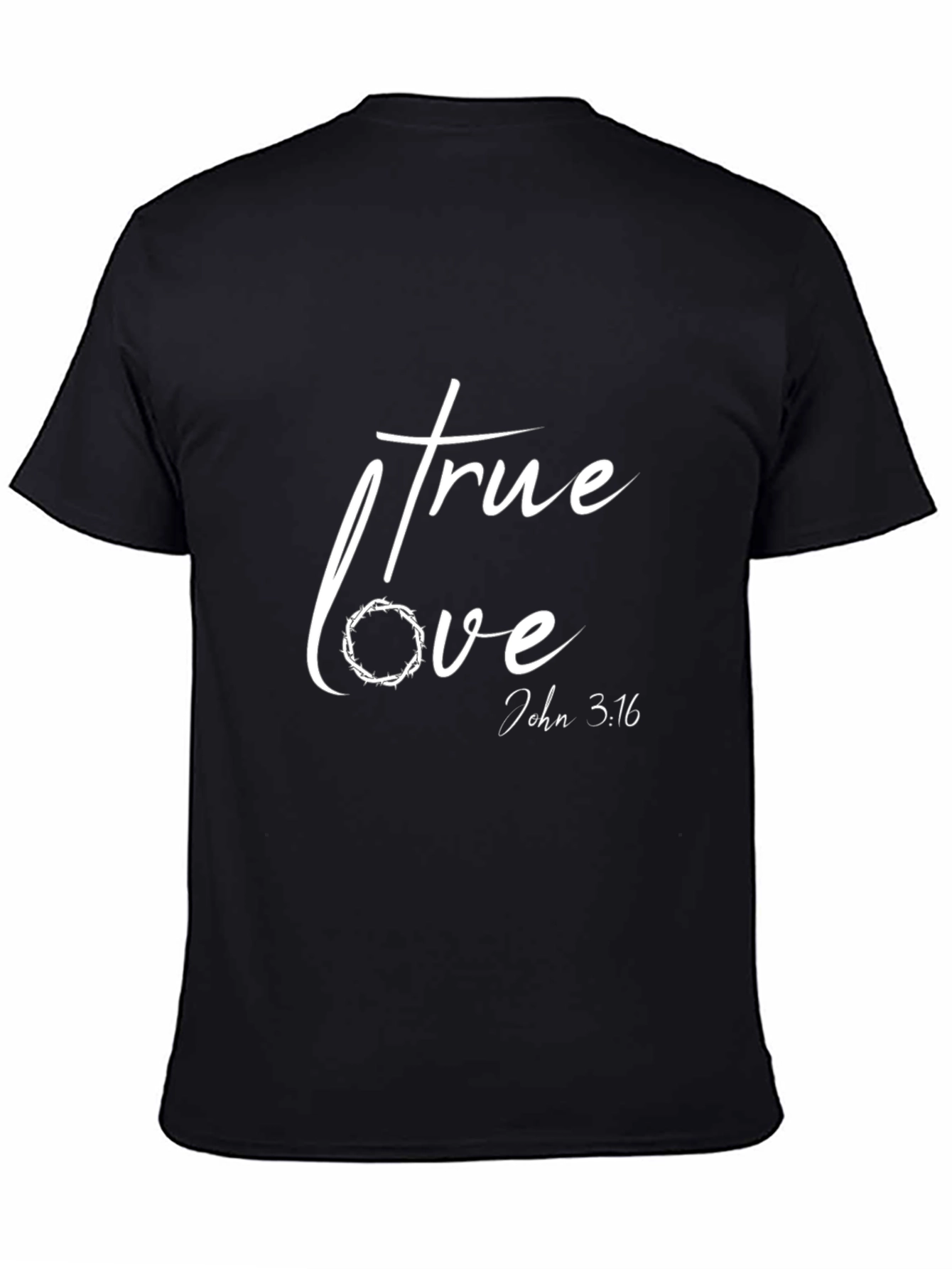 True Love John 3:16 Black T-Shirt