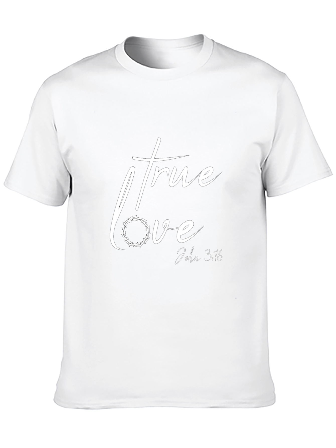 True Love John 3:16 Black T-Shirt
