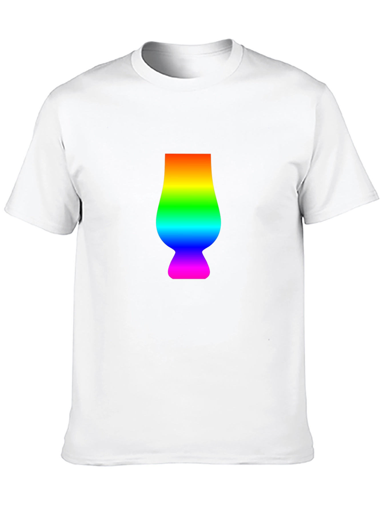 Rainbow Glencairn Glass Black T-Shirt
