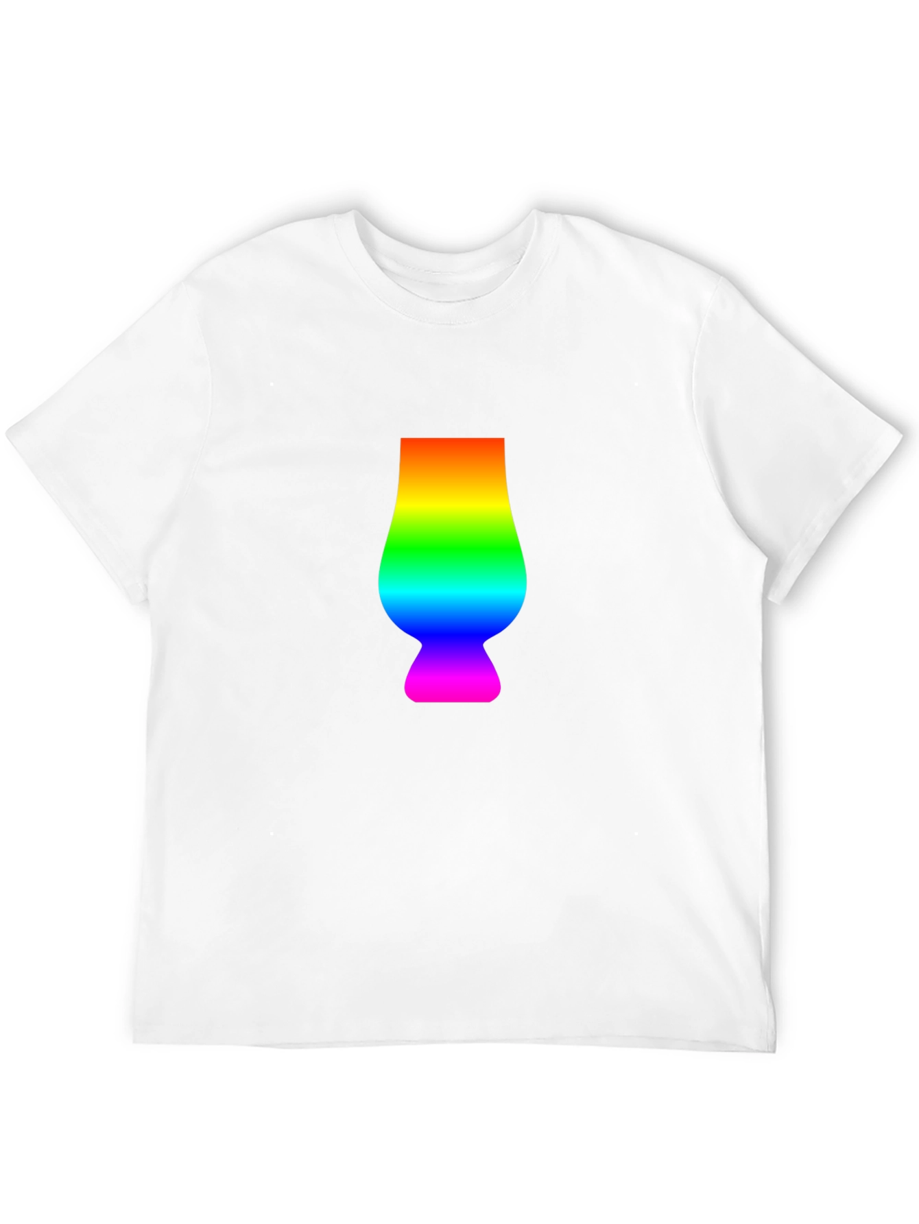 Rainbow Glencairn Glass Black T-Shirt