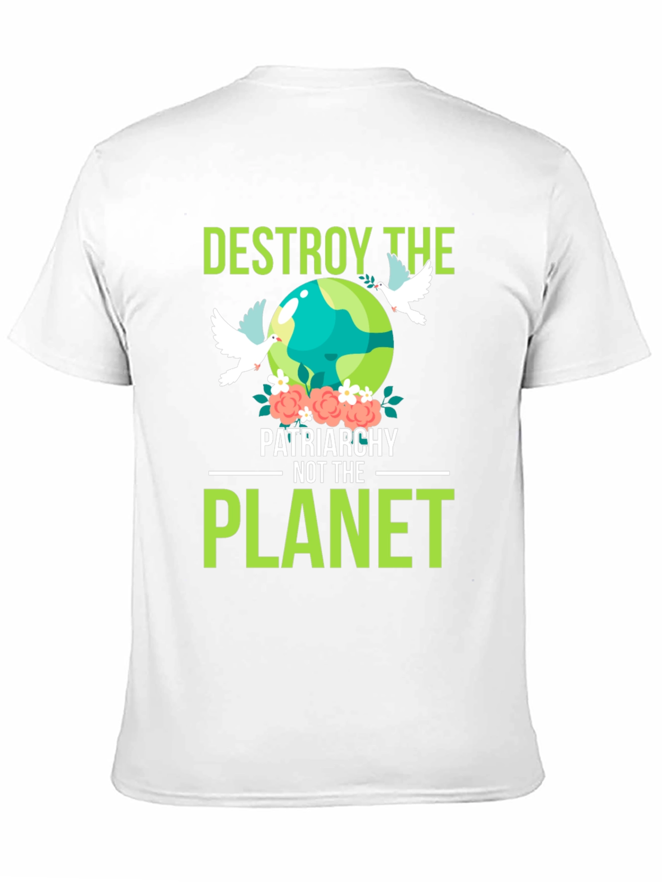Destroy Patriarchy Planet Graphic T-Shirt