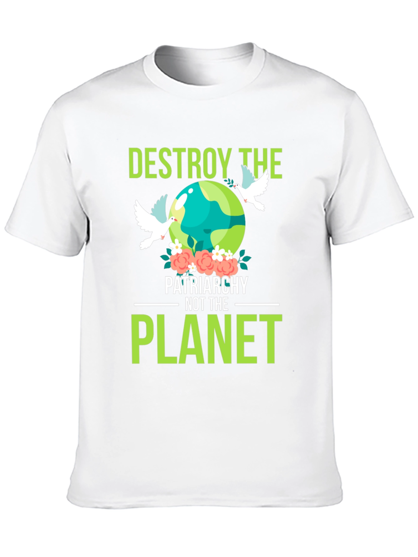 Destroy Patriarchy Planet Graphic T-Shirt
