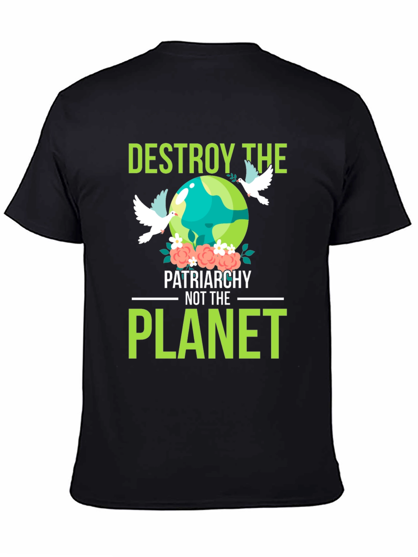 Destroy Patriarchy Planet Graphic T-Shirt