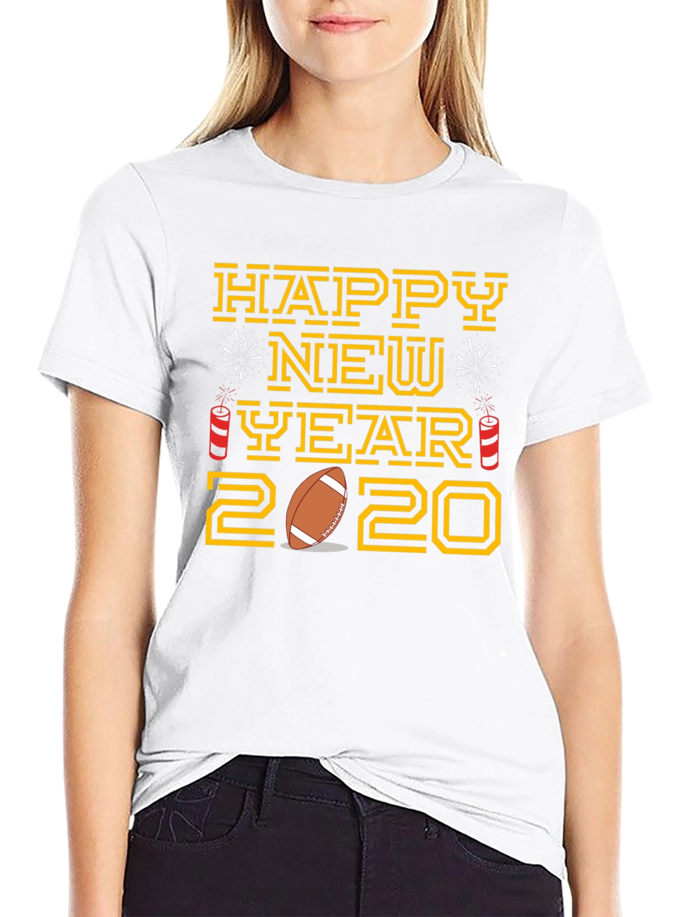 Happy New Year 2020 Football T-Shirt