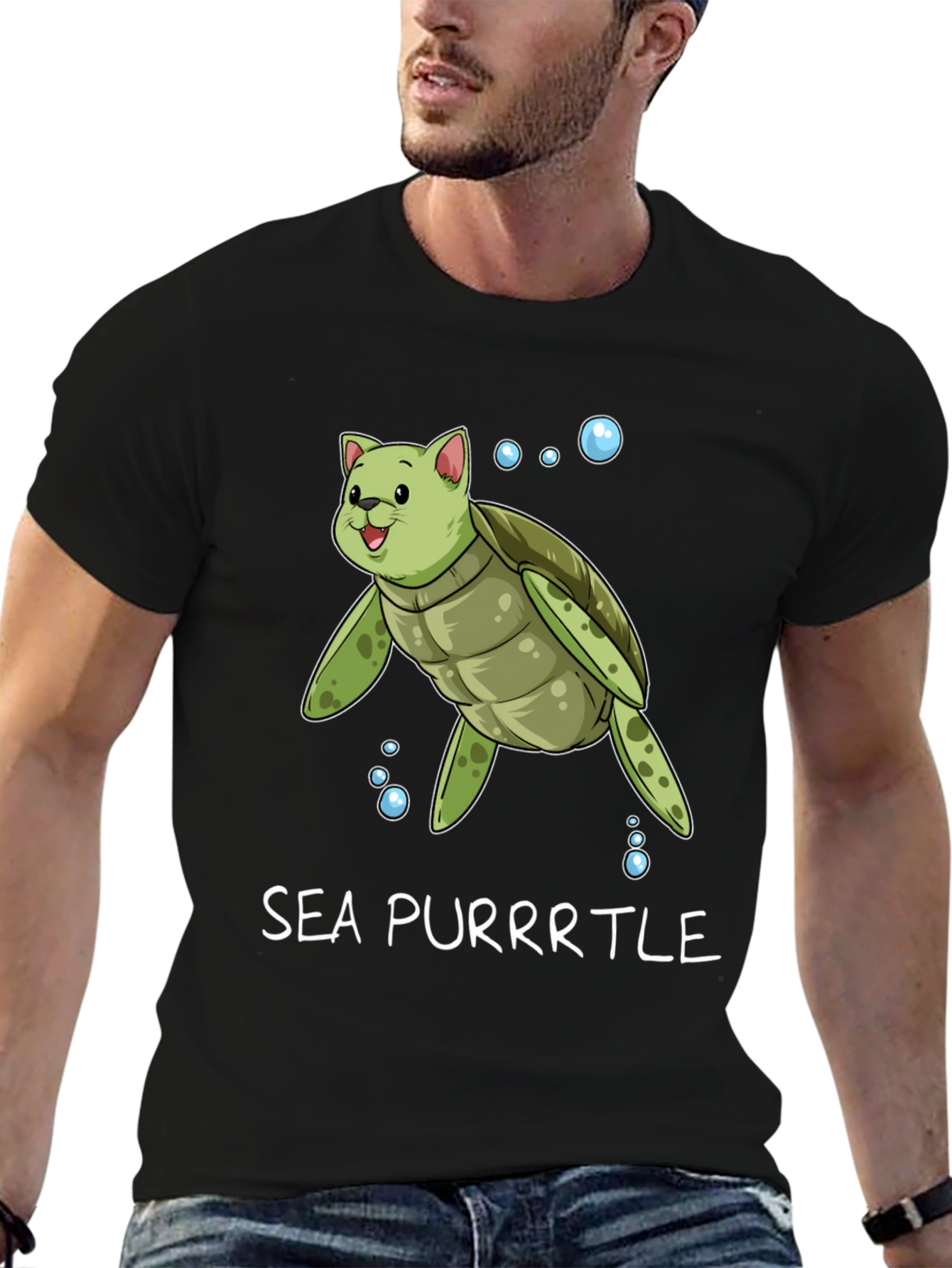 Sea Purrtle T-Shirt - Cat Turtle Hybrid