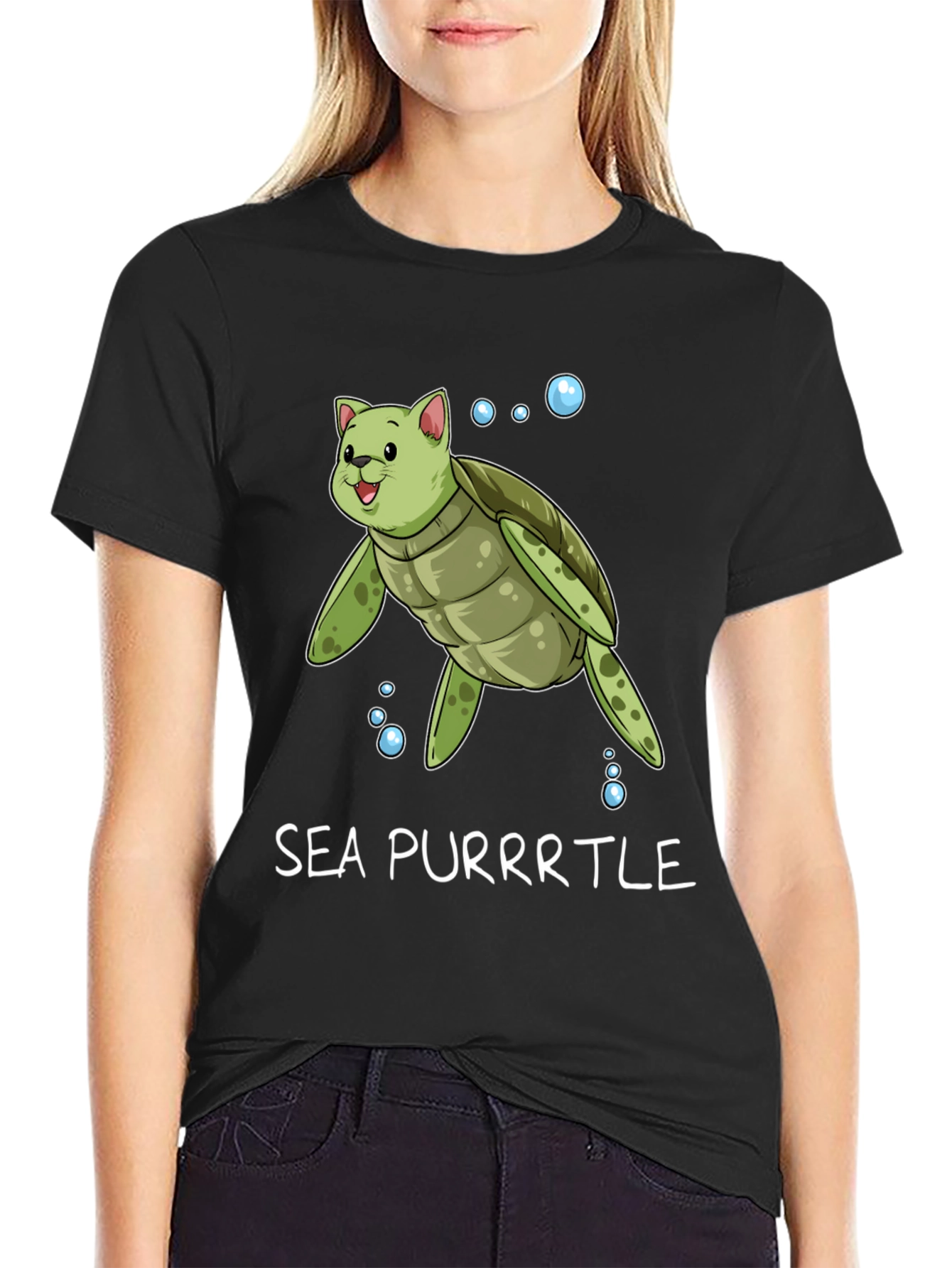 Sea Purrtle T-Shirt - Cat Turtle Hybrid