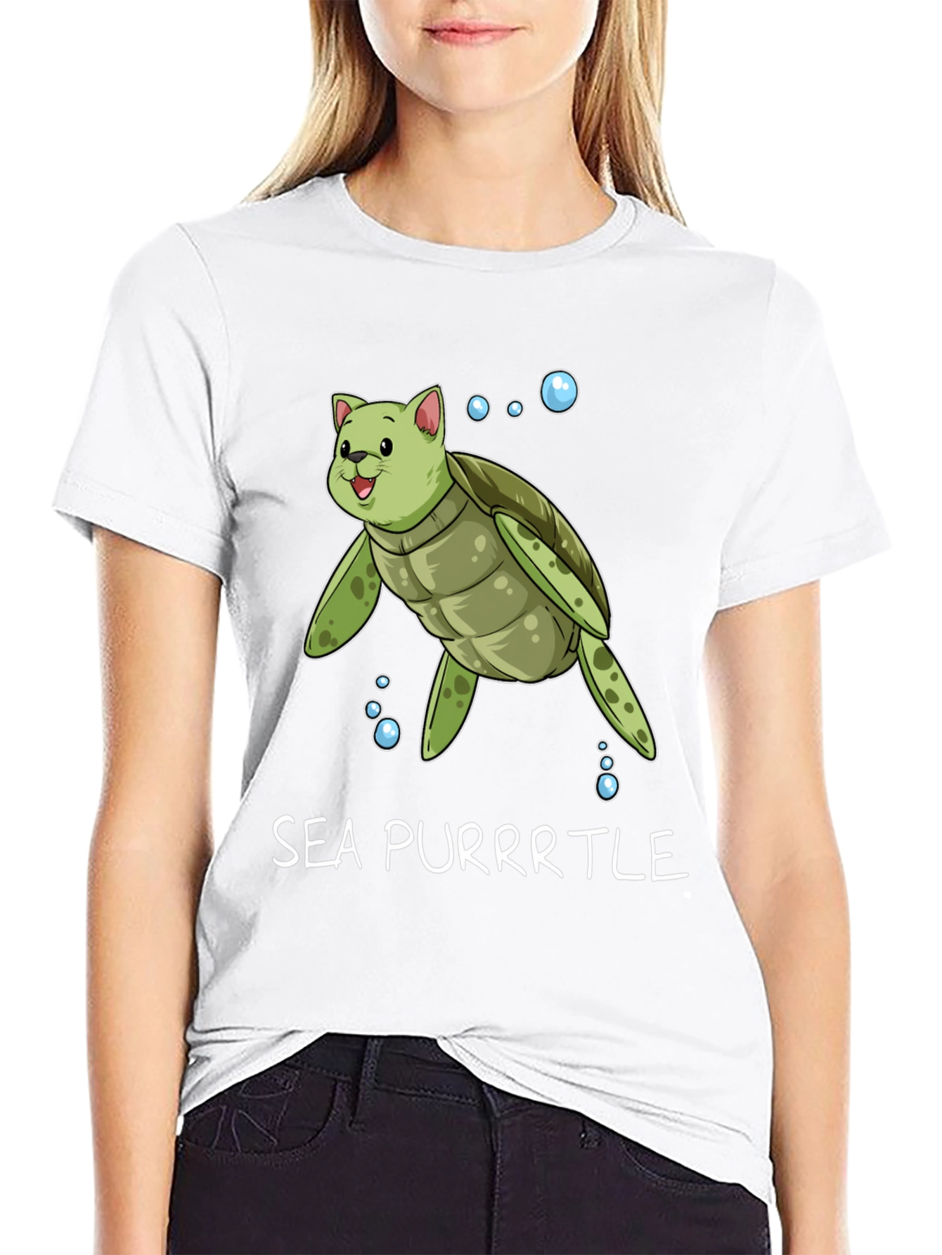 Sea Purrtle T-Shirt - Cat Turtle Hybrid