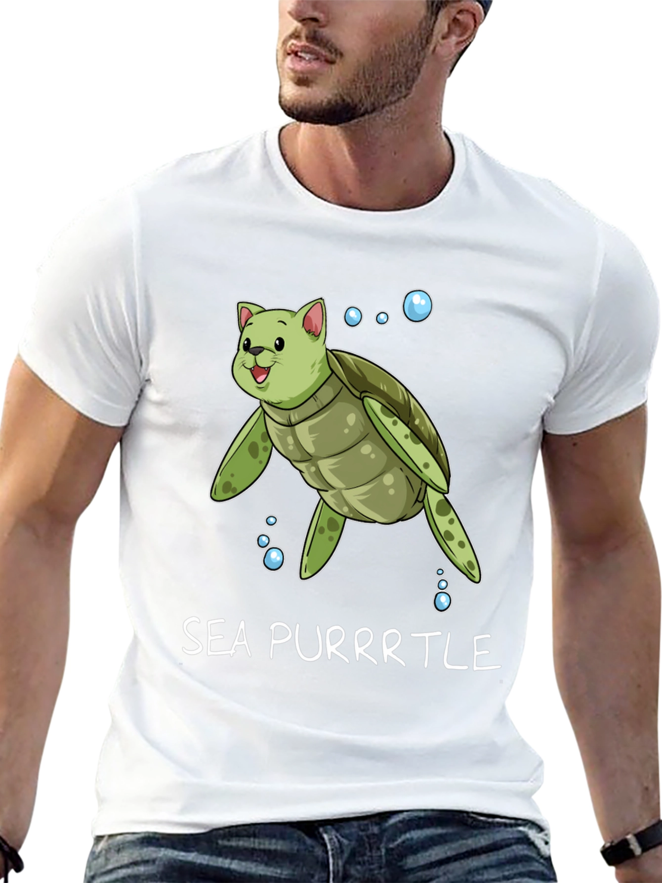 Sea Purrtle T-Shirt - Cat Turtle Hybrid