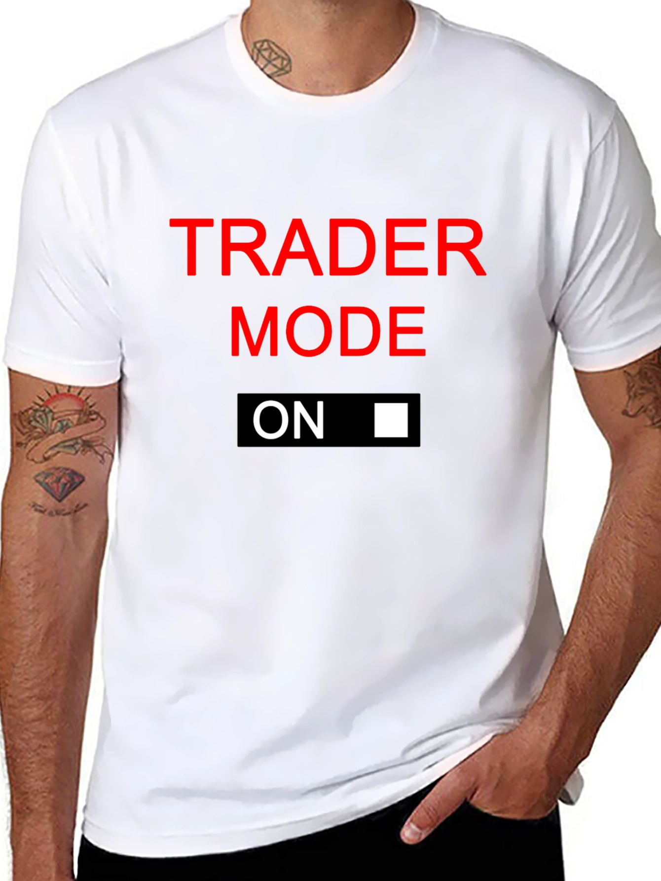 Trader Mode On Black T-Shirt