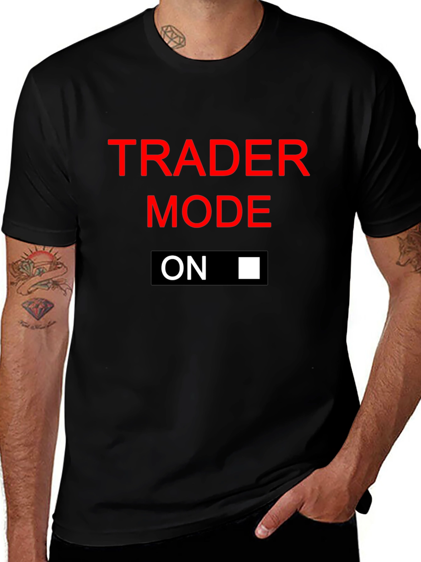 Trader Mode On Black T-Shirt