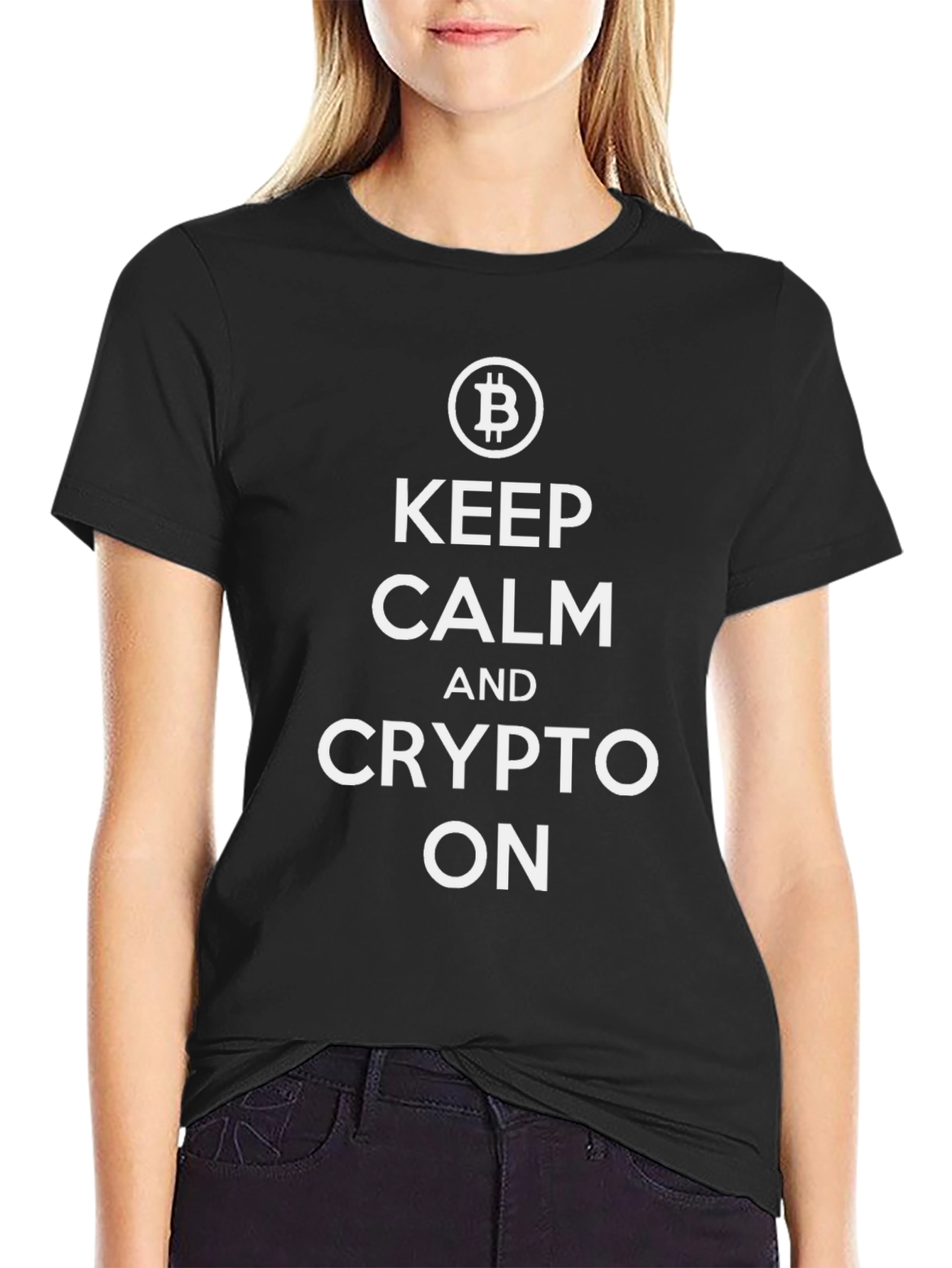 Keep Calm and Crypto On T-Shirt