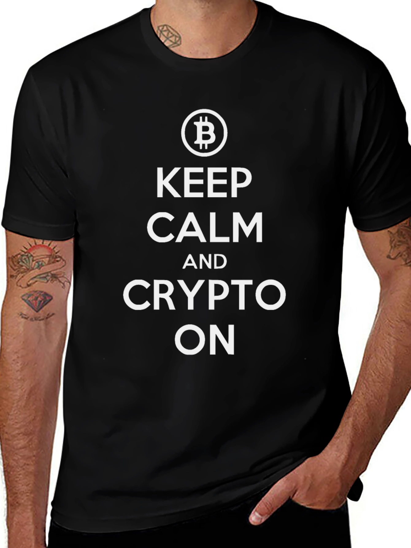 Keep Calm and Crypto On T-Shirt