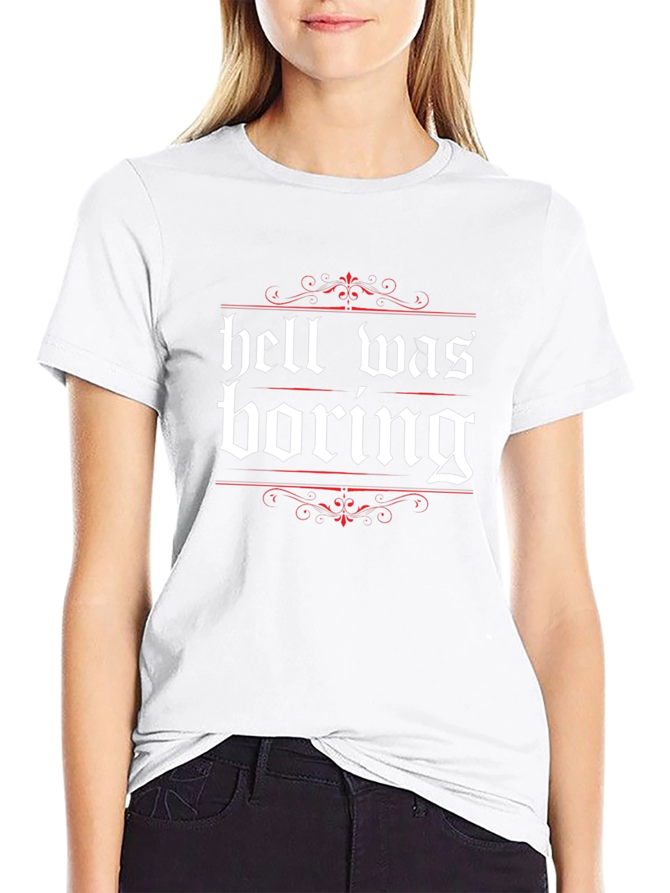 Hell Was Boring Graphic Tee