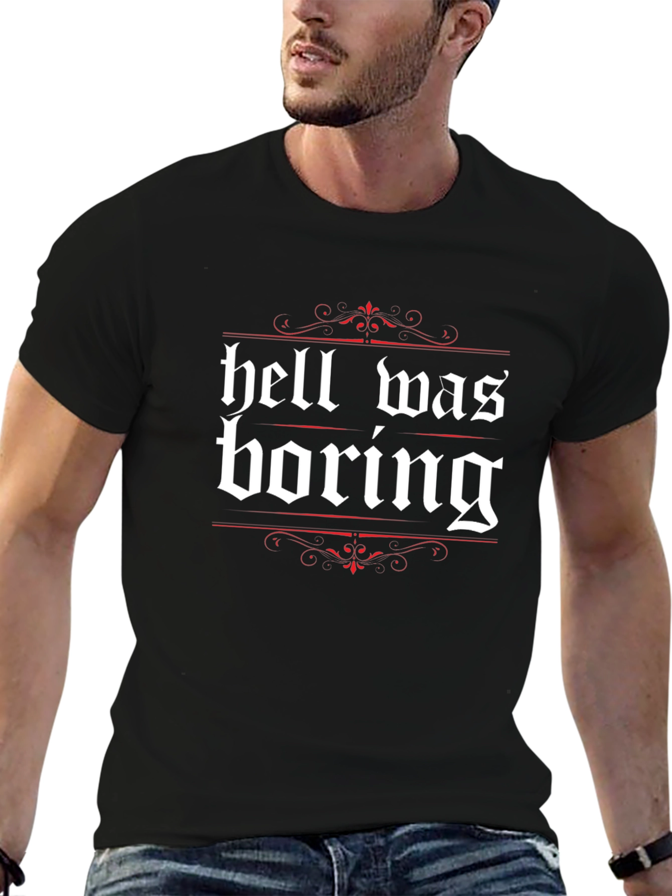 Hell Was Boring Graphic Tee