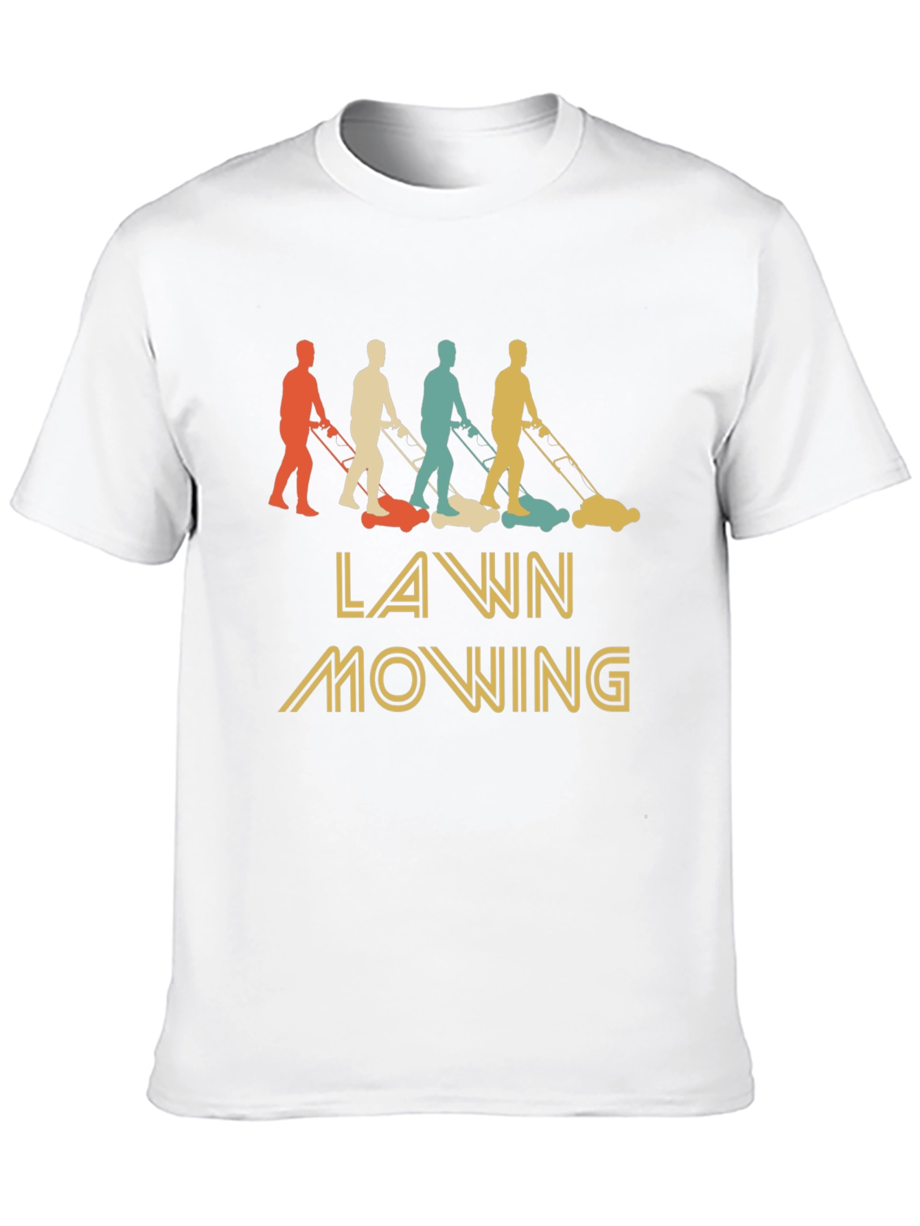Retro Lawn Mowing T-Shirt