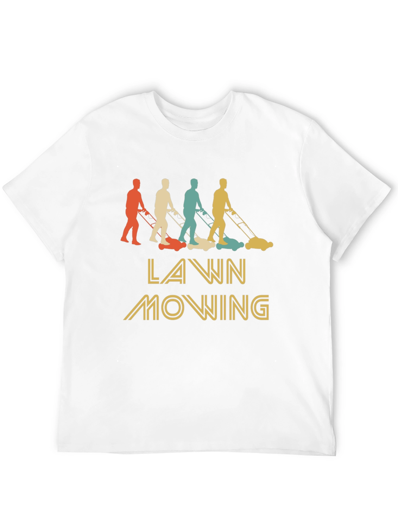 Retro Lawn Mowing T-Shirt