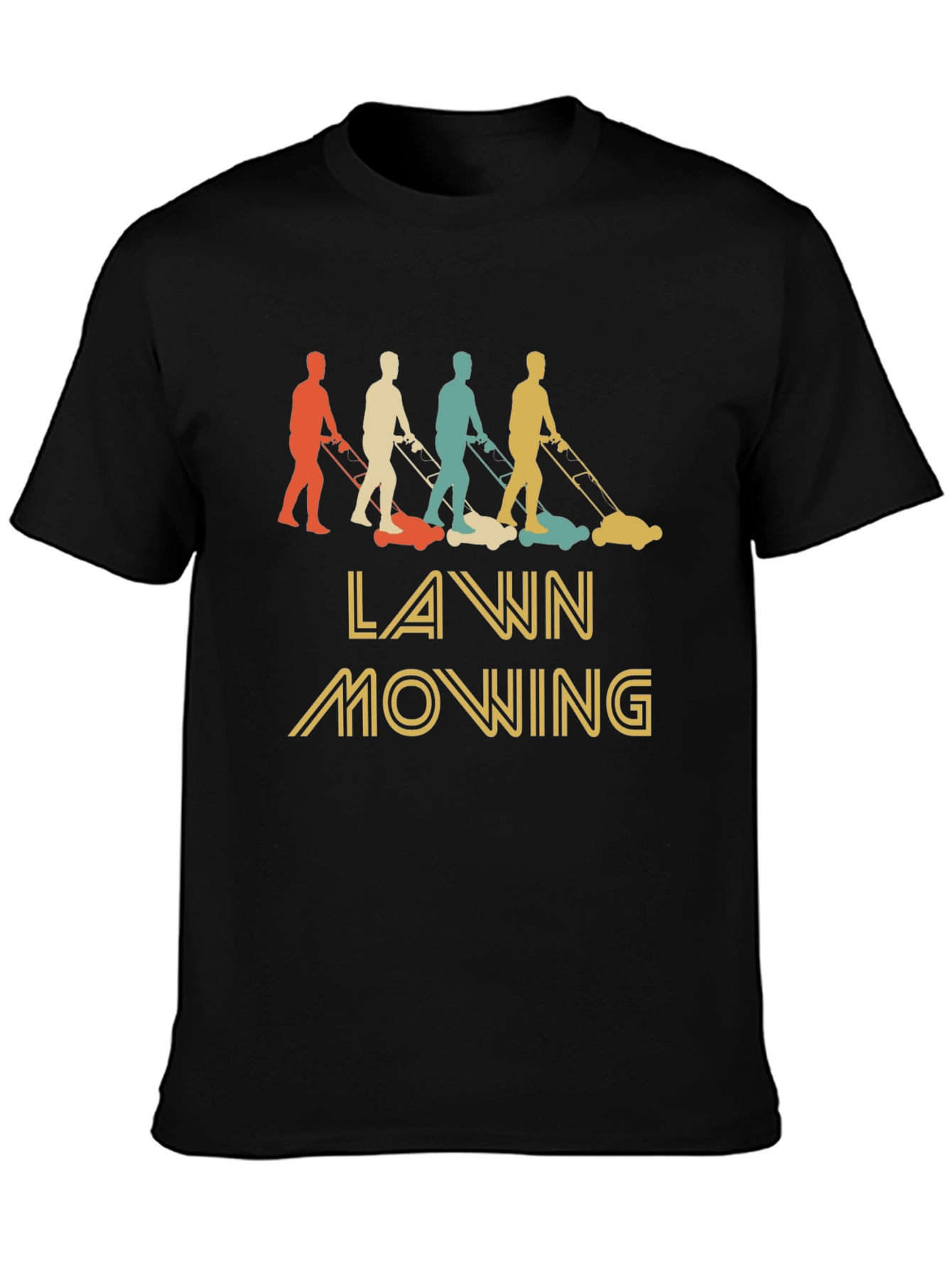 Retro Lawn Mowing T-Shirt
