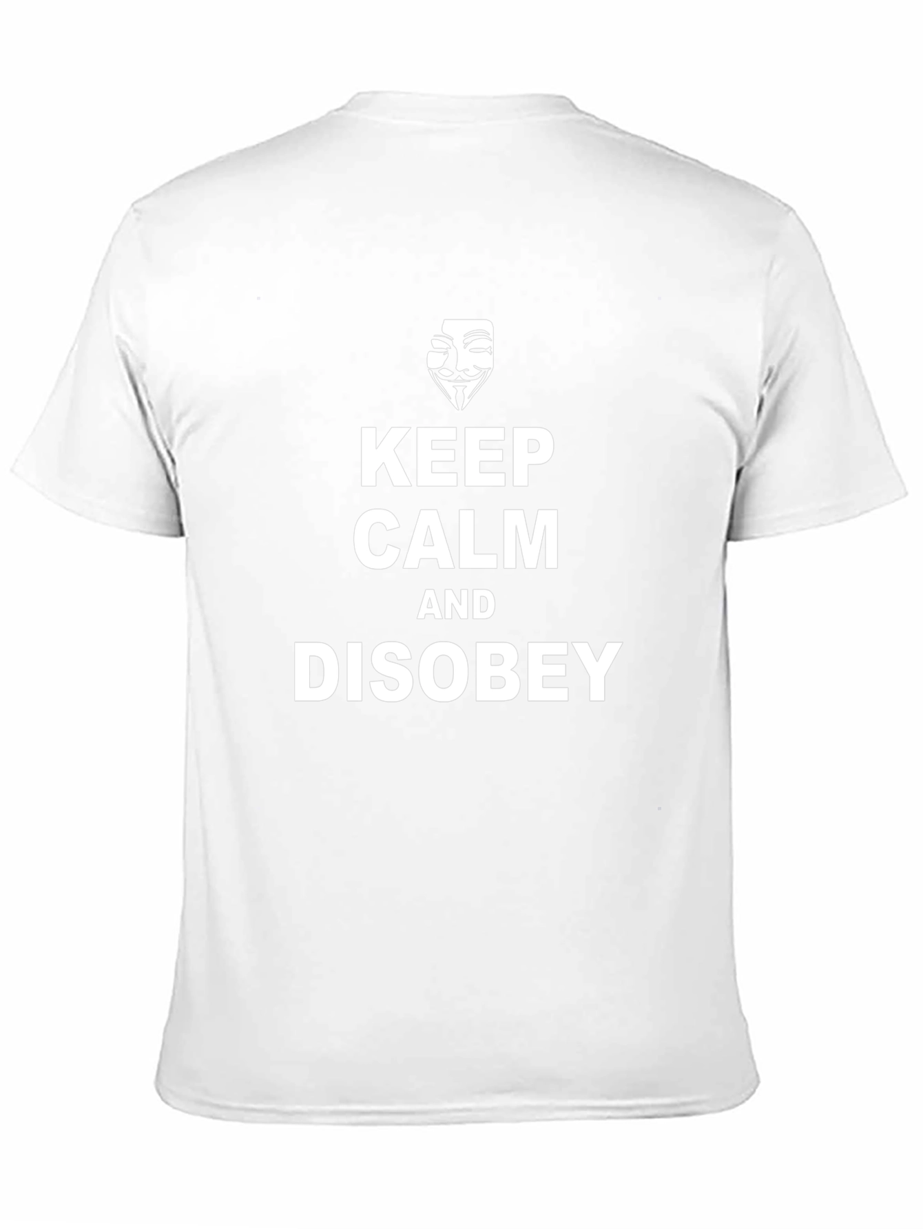 Keep Calm Disobey Graphic Tee - Black Cotton T-Shirt