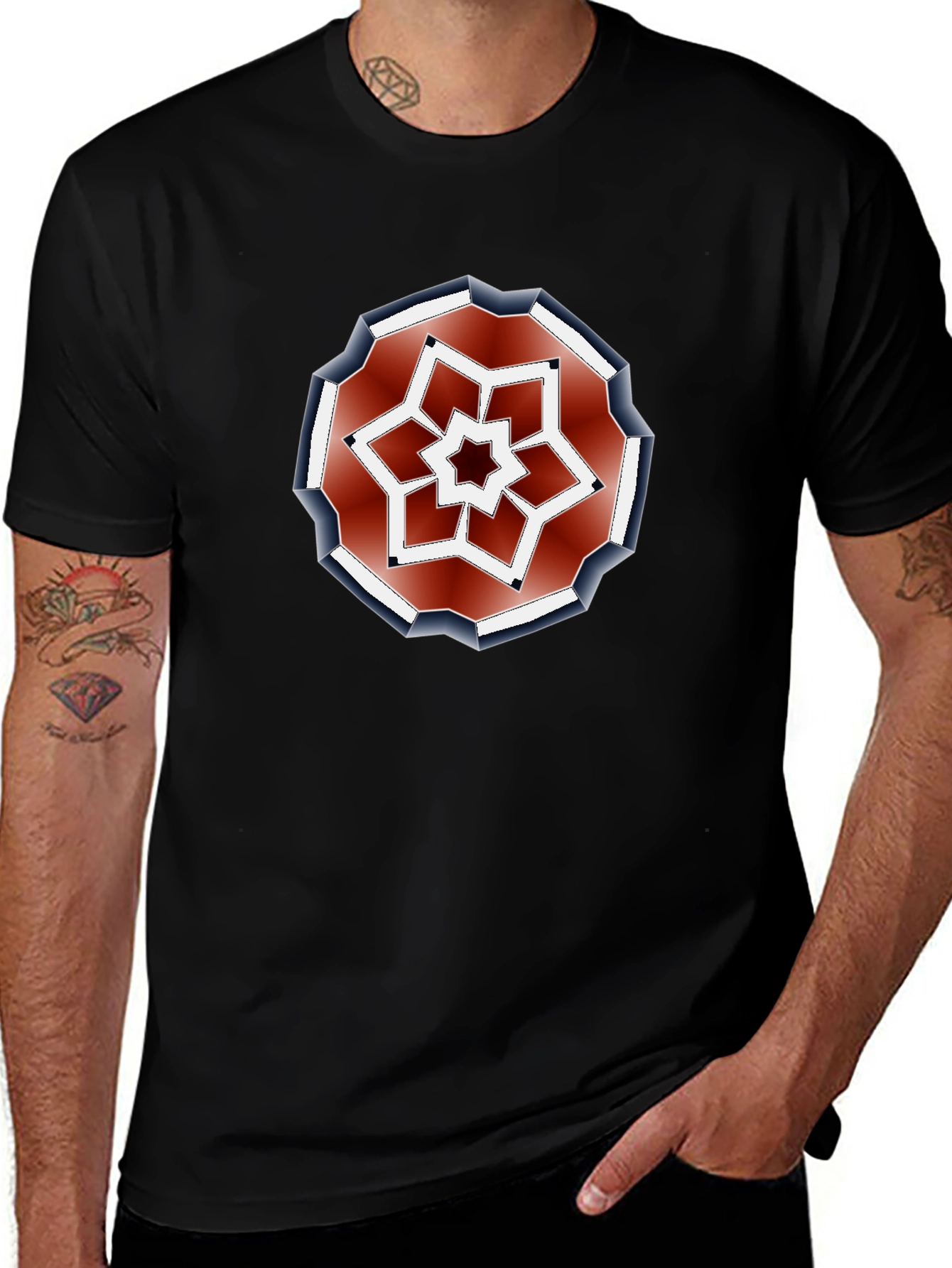 Geometric Starburst Tee