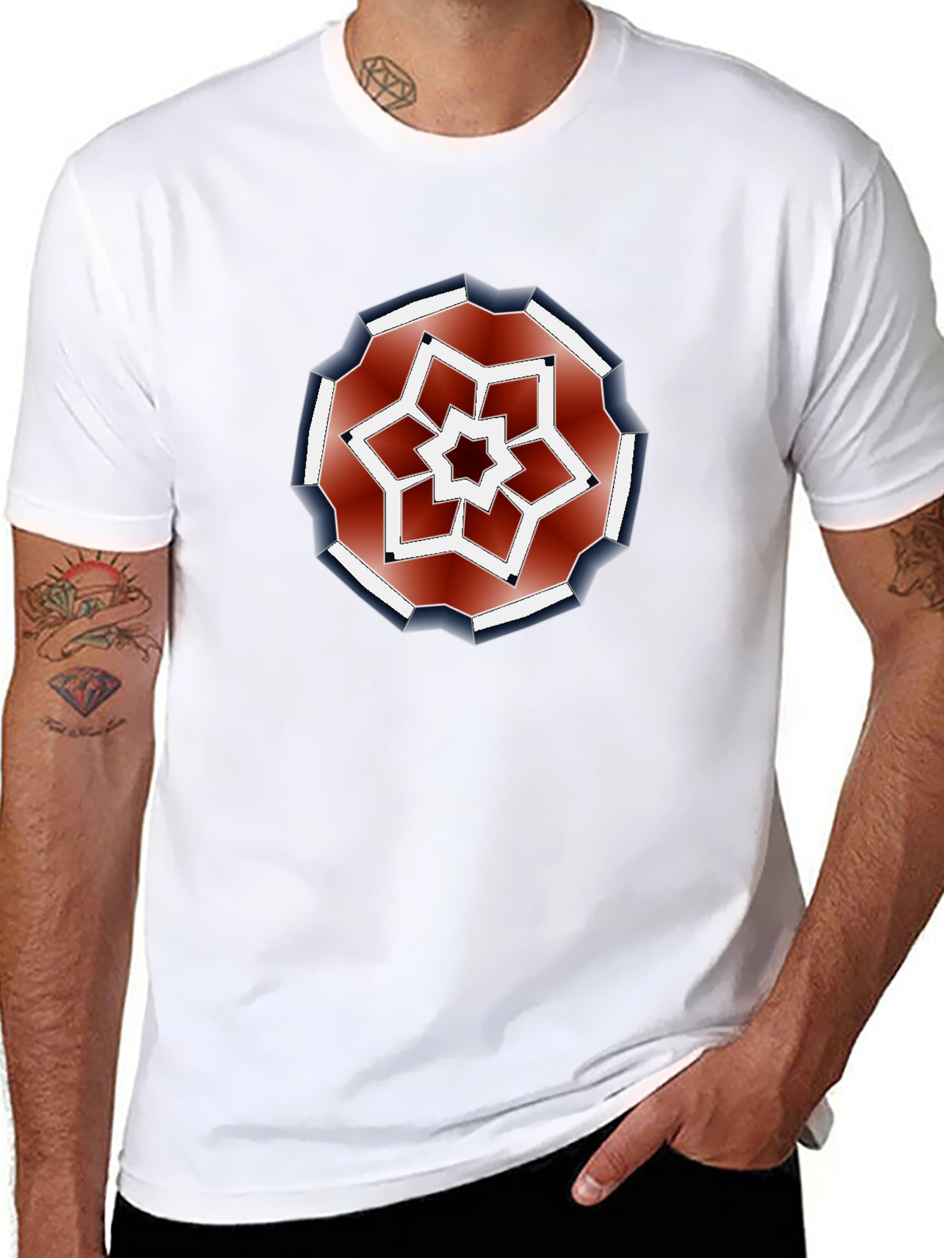 Geometric Starburst Tee